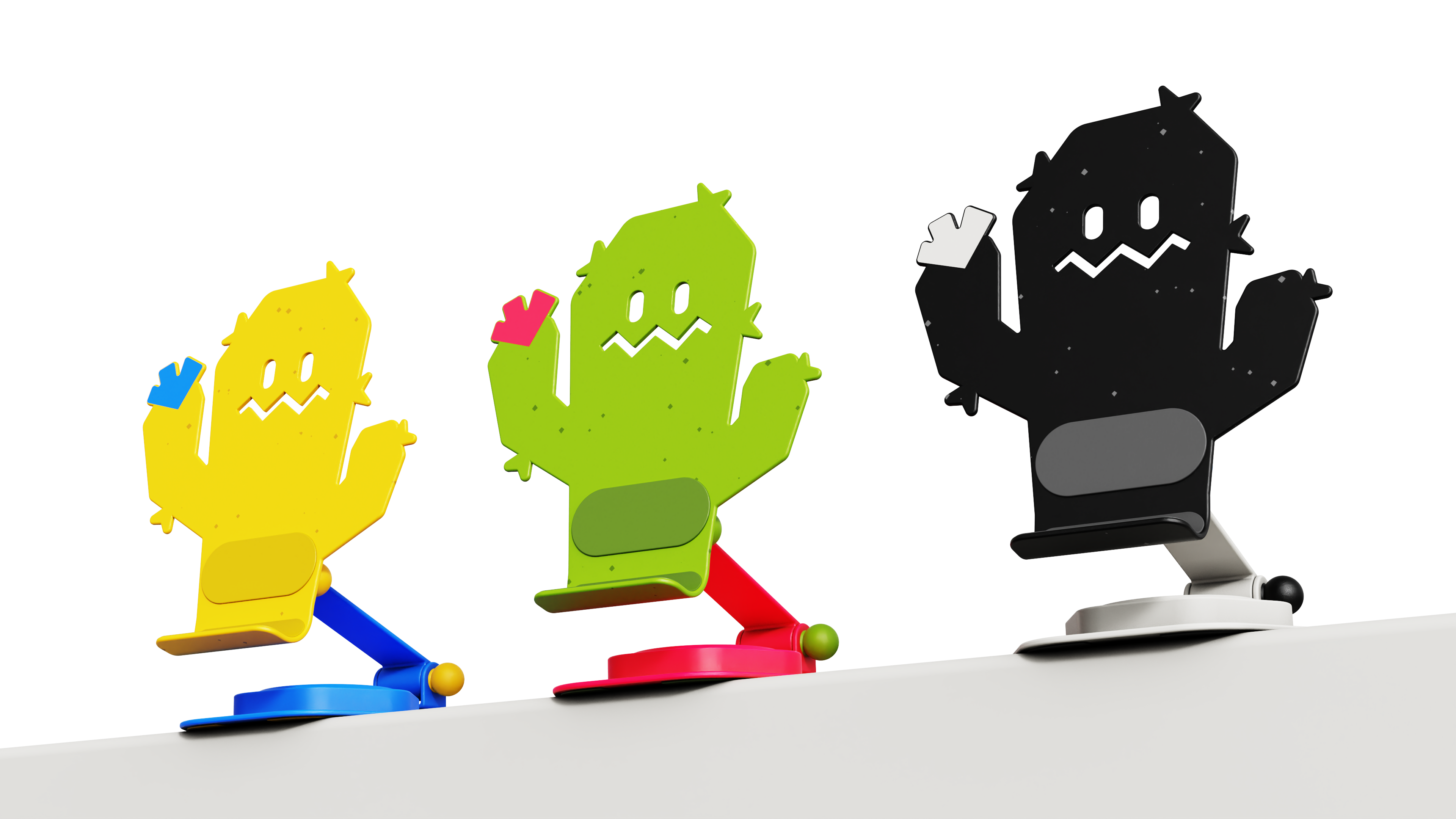 cactus，Mobile phone bracket，Potted plants，