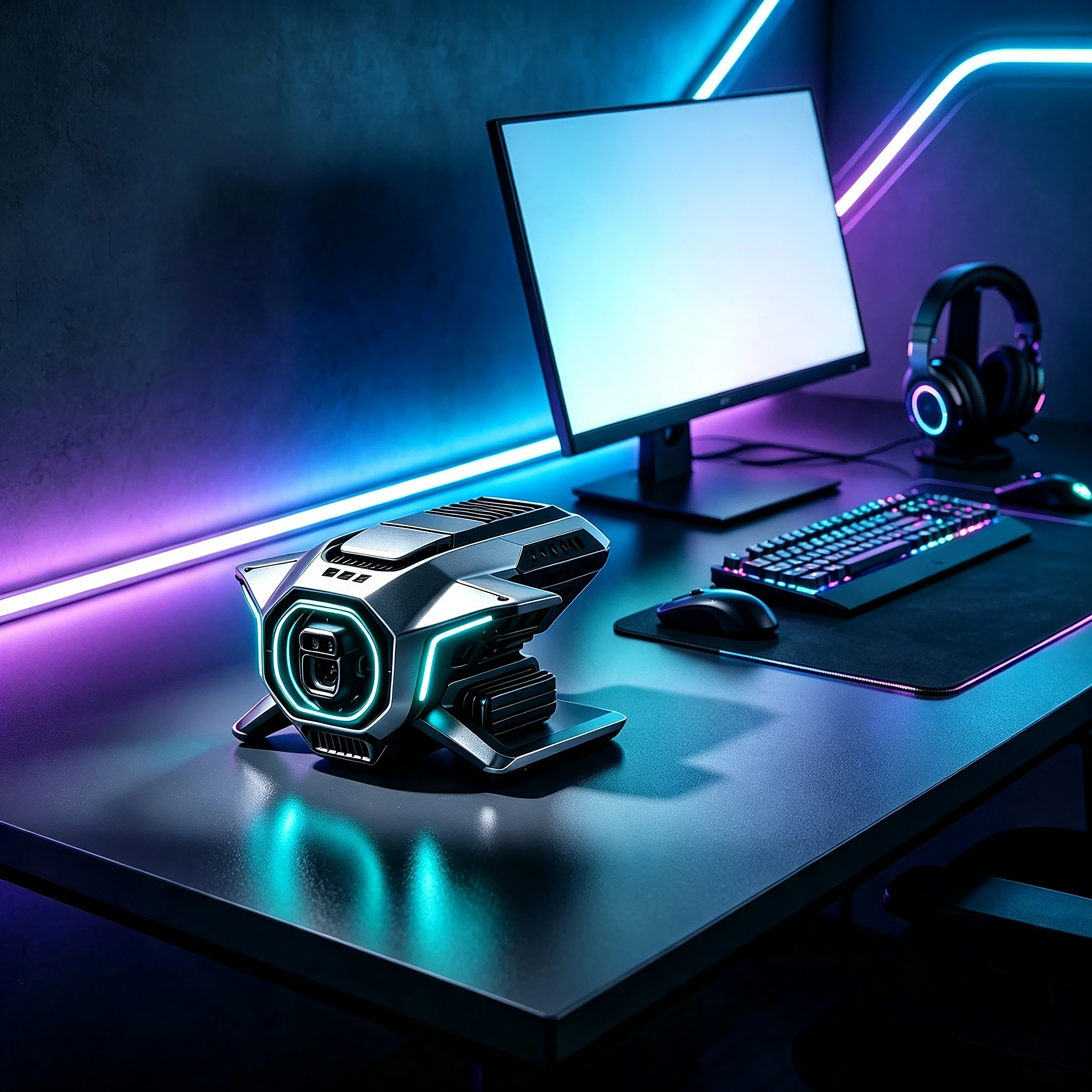 Desktop monitoring，Bluetooth audio，Atmosphere lamp，convenient，