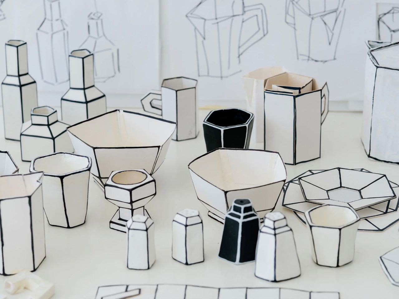 Serax，Carte Blanche，Cup pot，ceramics，Tableware design，