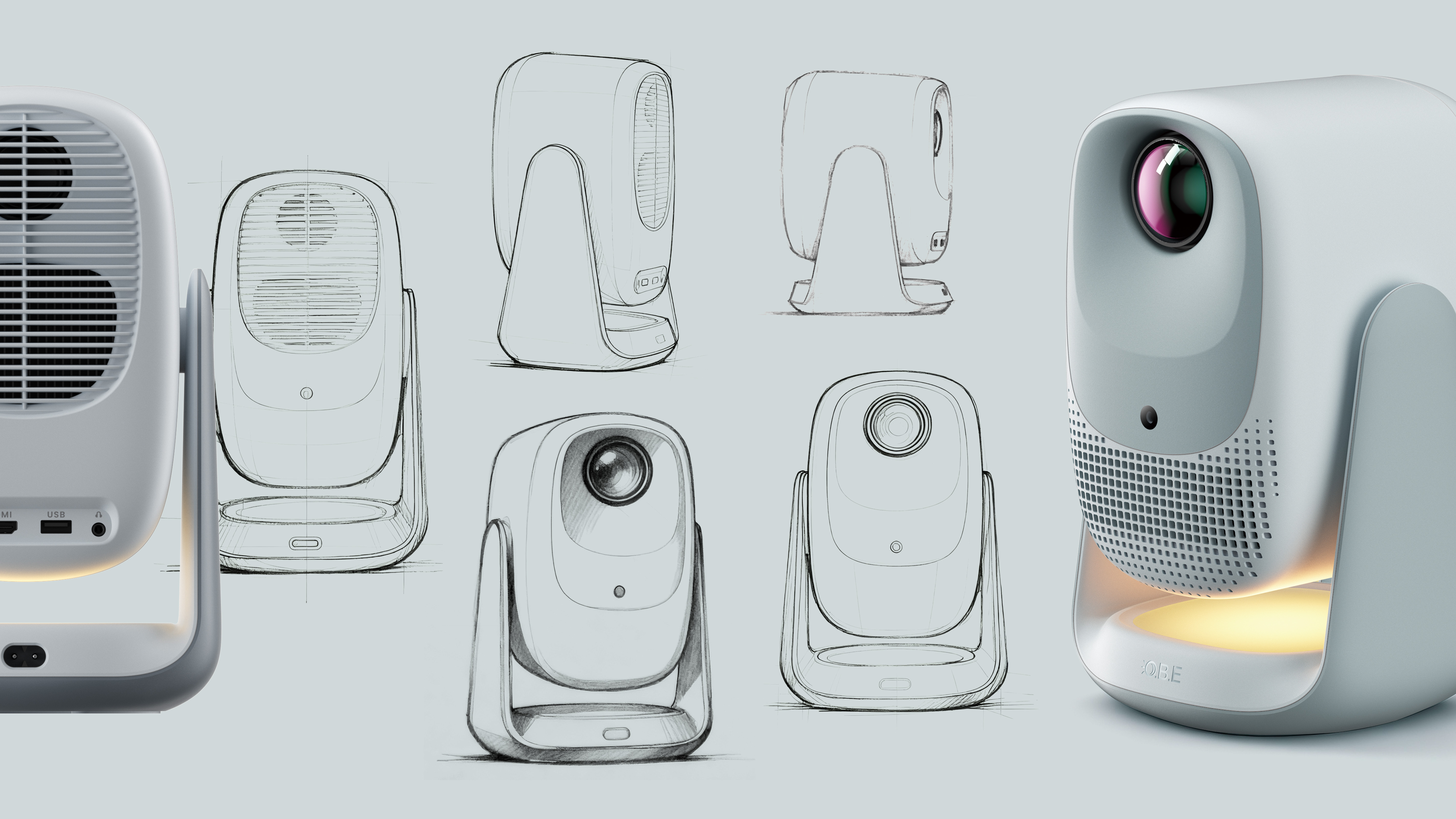 Projector，BrainON，industrial design，product design，
