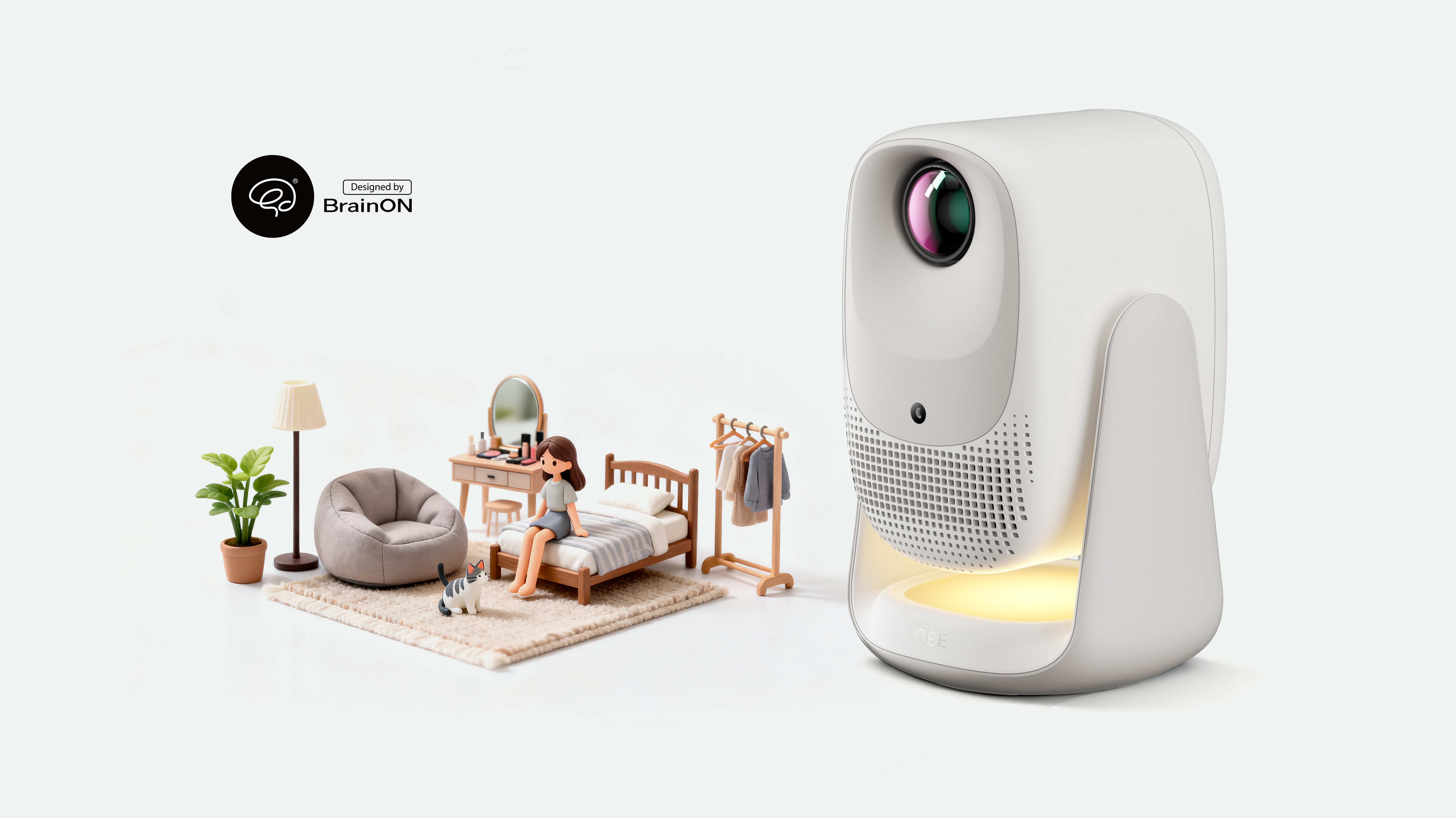 Projector，BrainON，industrial design，product design，