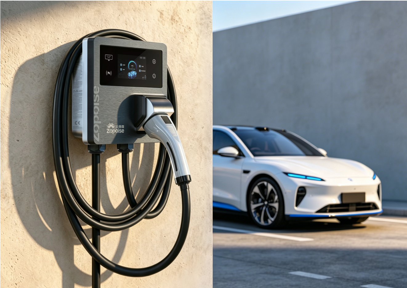 New energy vehicle charging pile，Charging gun，
