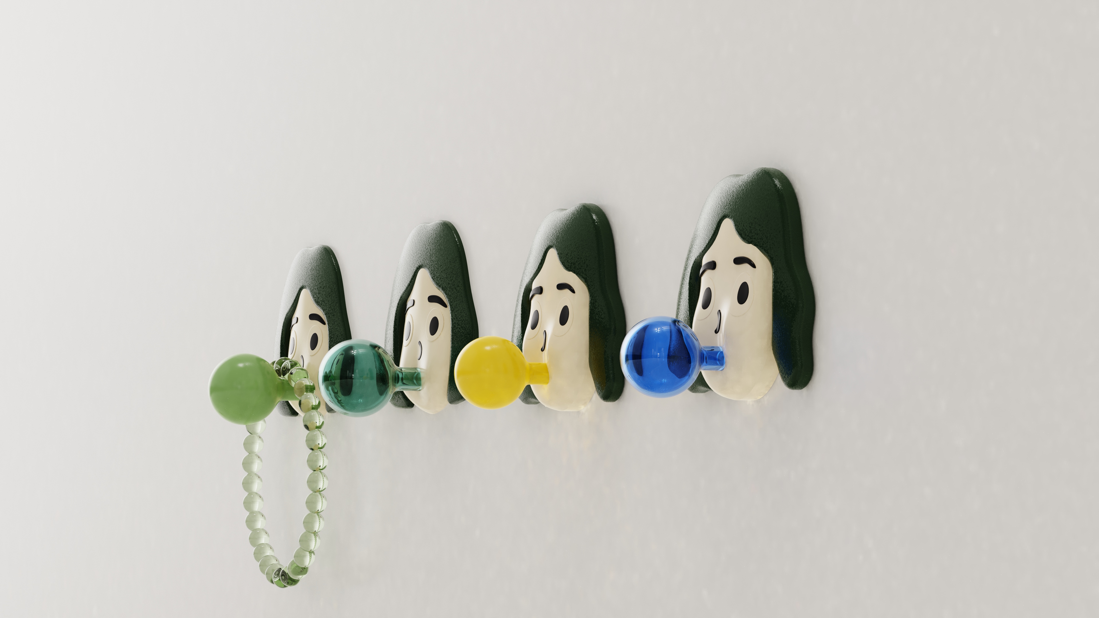 balloon hook，Blow up a balloon，Interesting，Childlike interest，significant，