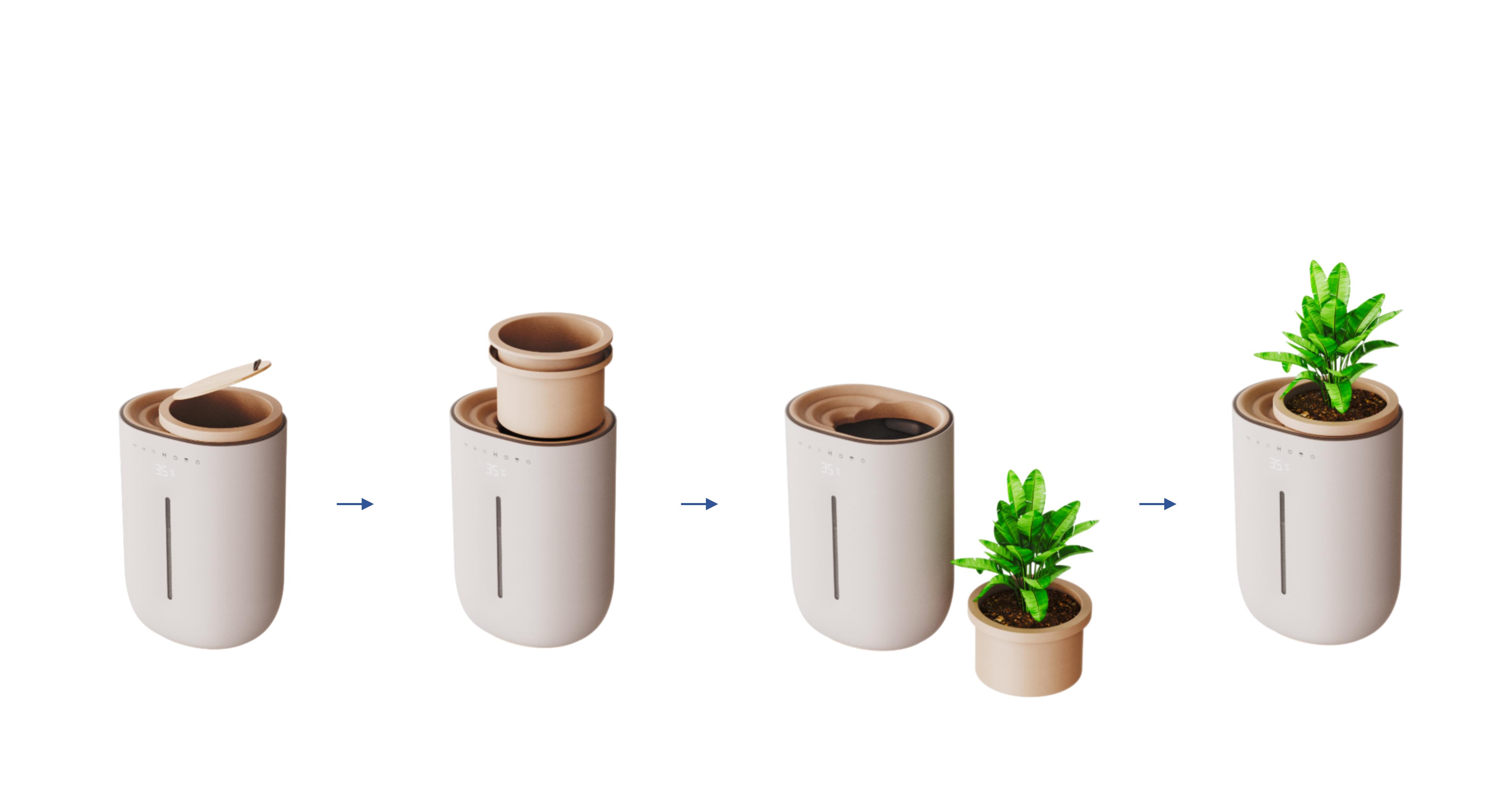 air cleaner，Humidifier，Home Green Plant，Environmental protection design，Emotional value good things，