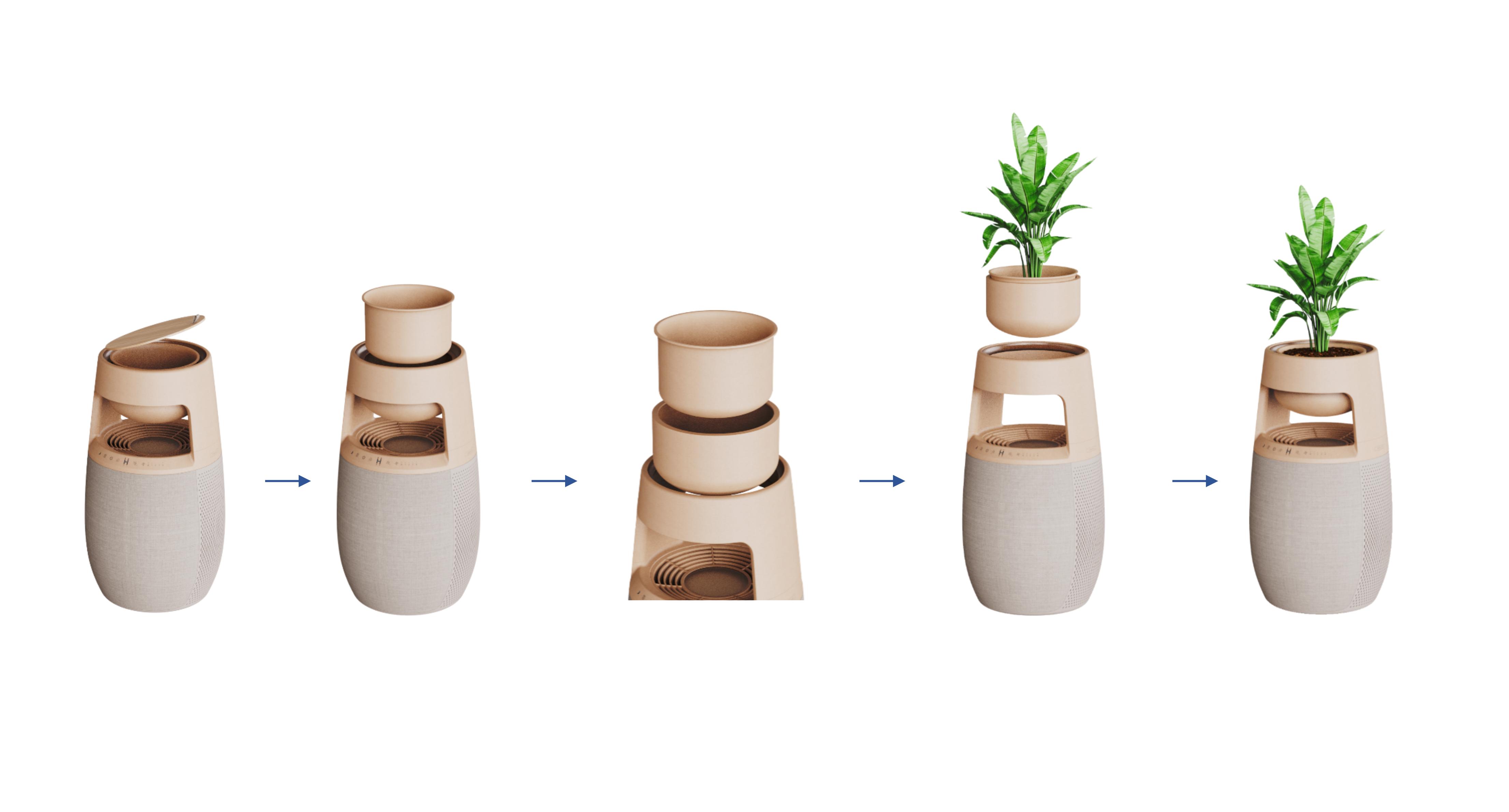 air cleaner，Humidifier，Home Green Plant，Environmental protection design，Emotional value good things，