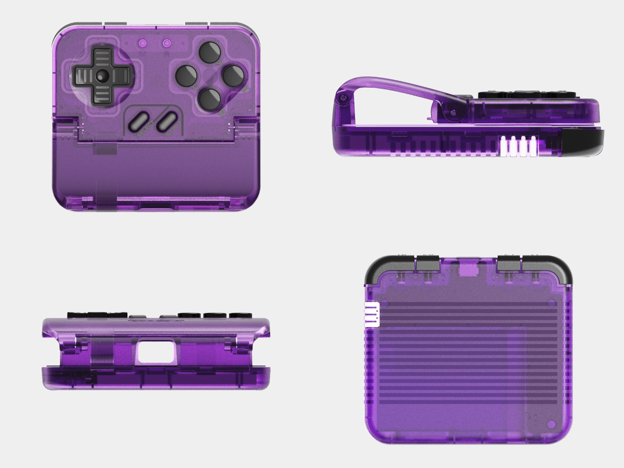 Pocket Taco，Vertical Handle，Mobile phone clip-on，Retro Simulator，purple，