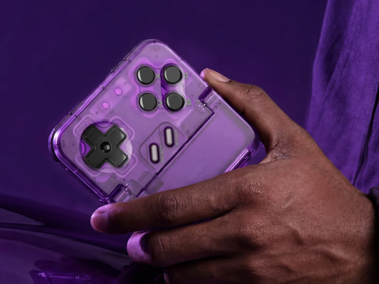 Pocket Taco，Vertical Handle，Mobile phone clip-on，Retro Simulator，purple，