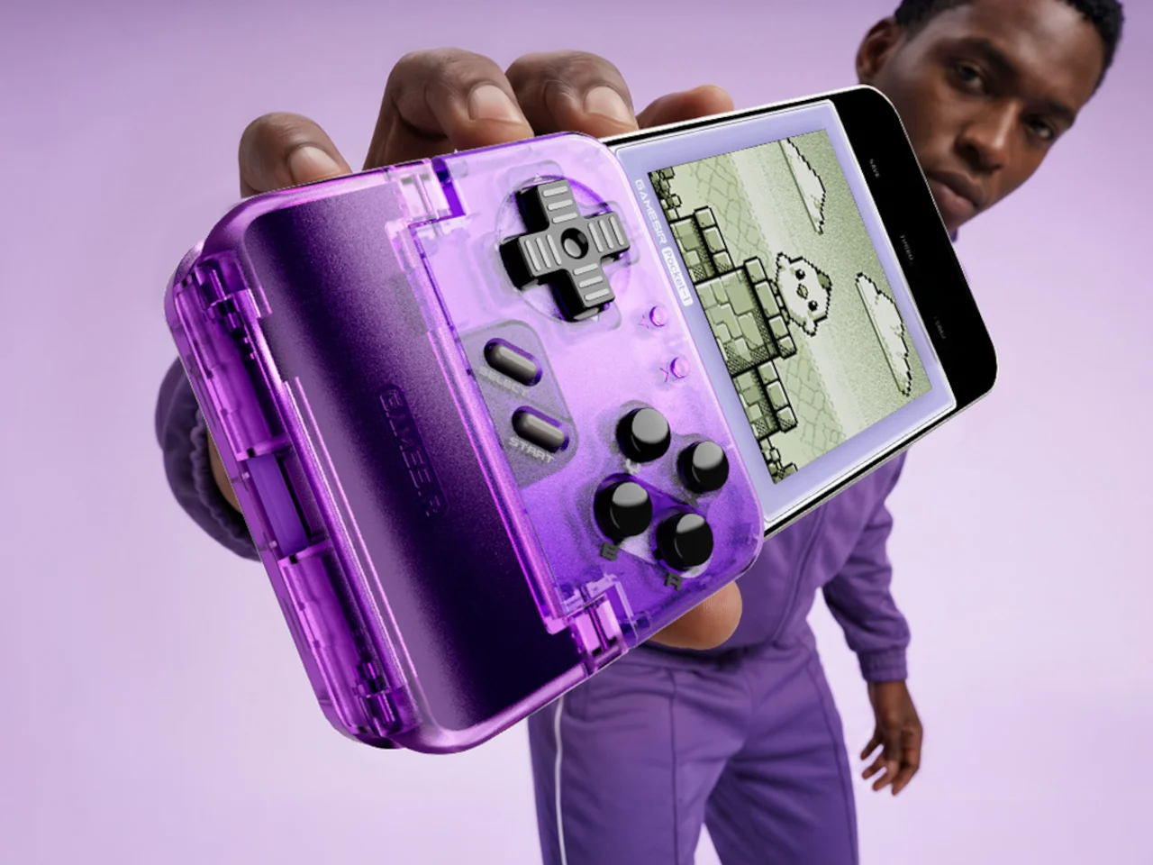 Pocket Taco，Vertical Handle，Mobile phone clip-on，Retro Simulator，purple，