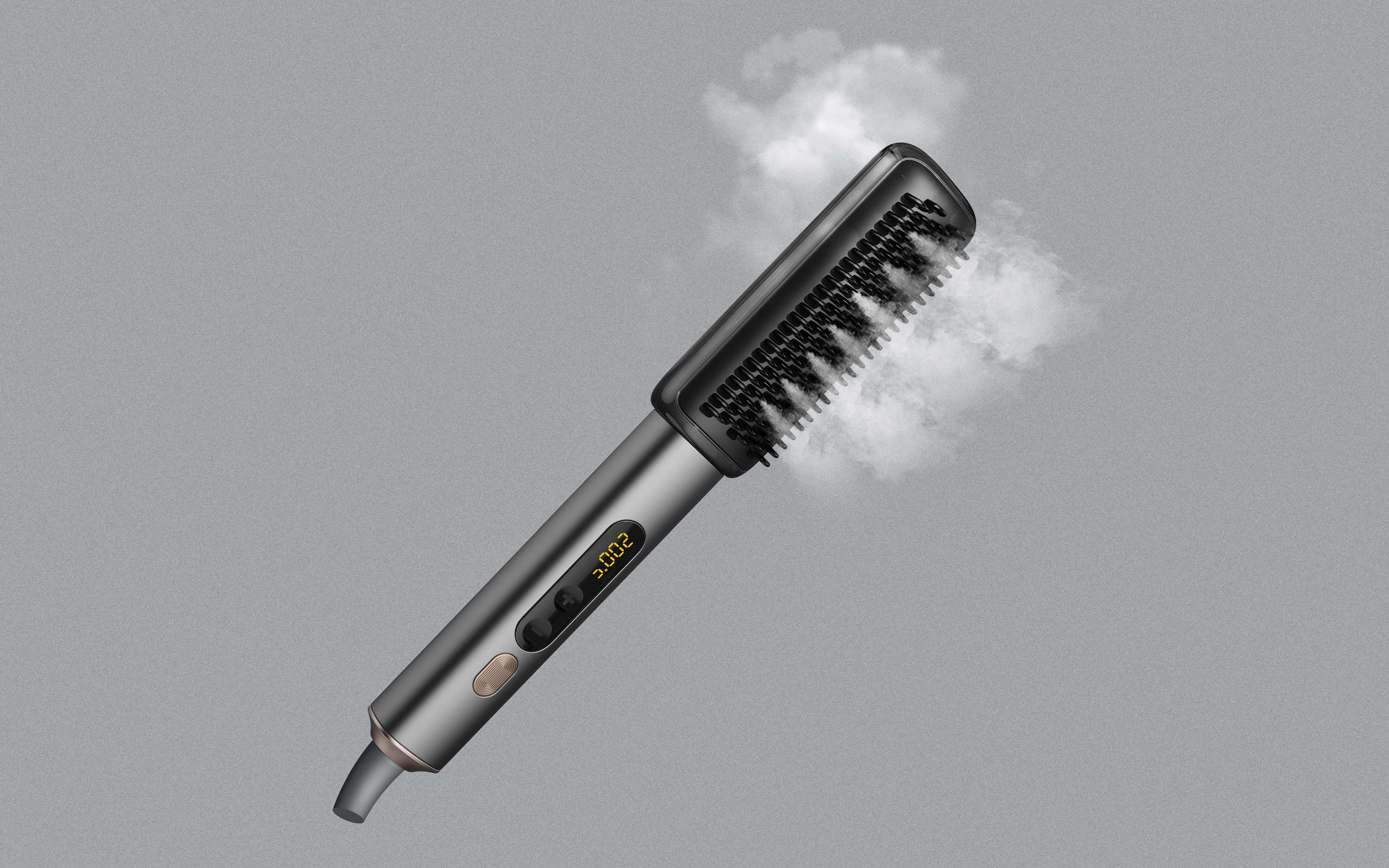 Straight hair comb，steam，Digital display，Visualized sump，Personal care products，Household Electric Appliances，Beauty products，Advanced sense，