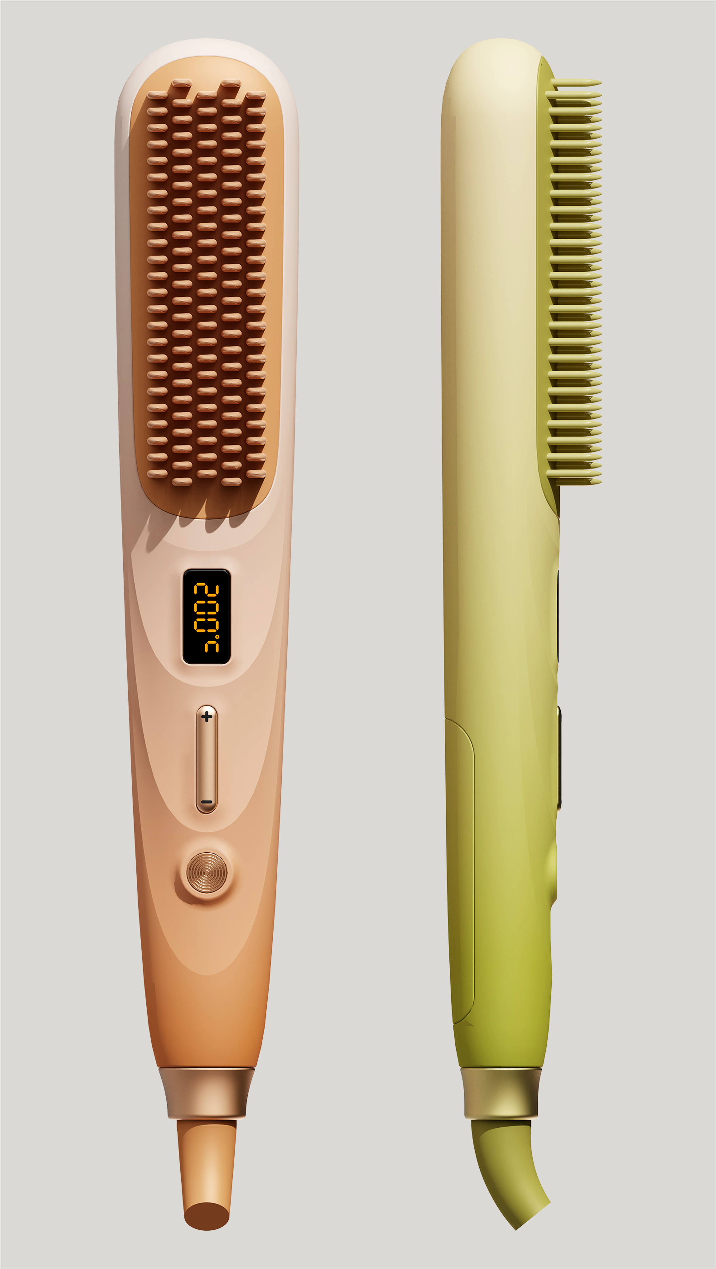 Personal care products，Straight hair comb，steam，Gradient，Maiden heart，Vanishing surface，With water tank，Macarone color system，