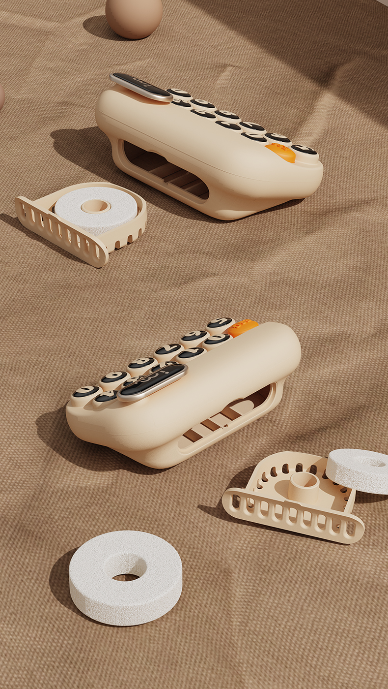 Parking sign，Aromatherapy，Retro，Keypad，Cream wind，Color contrast，Q Meng，Mellow，
