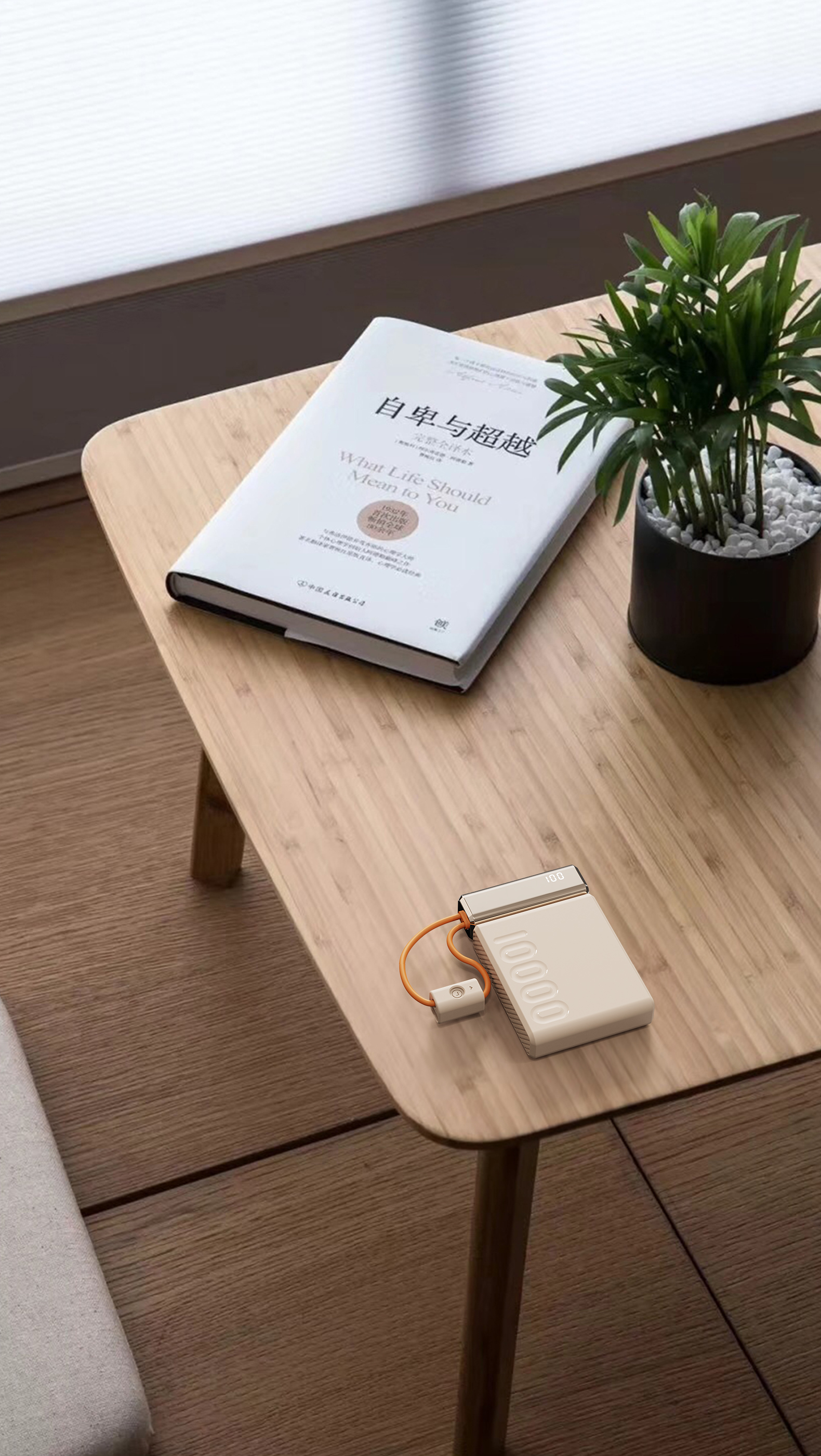 portable source，portable battery，10000mAh，modularization，Color contrast，Own line，