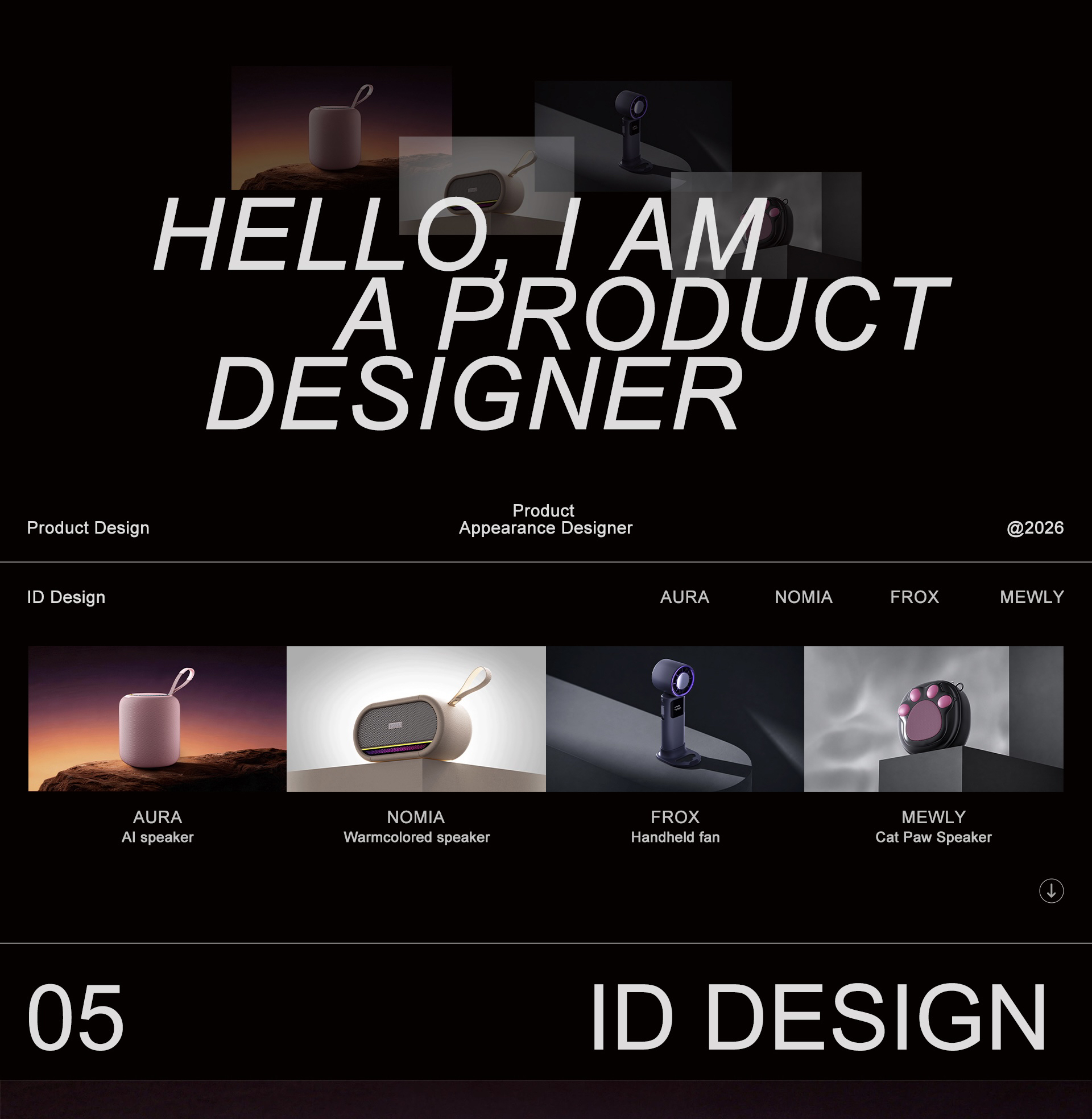 industrial design，ID design，sample reels，Emotional Smart Products，product design，