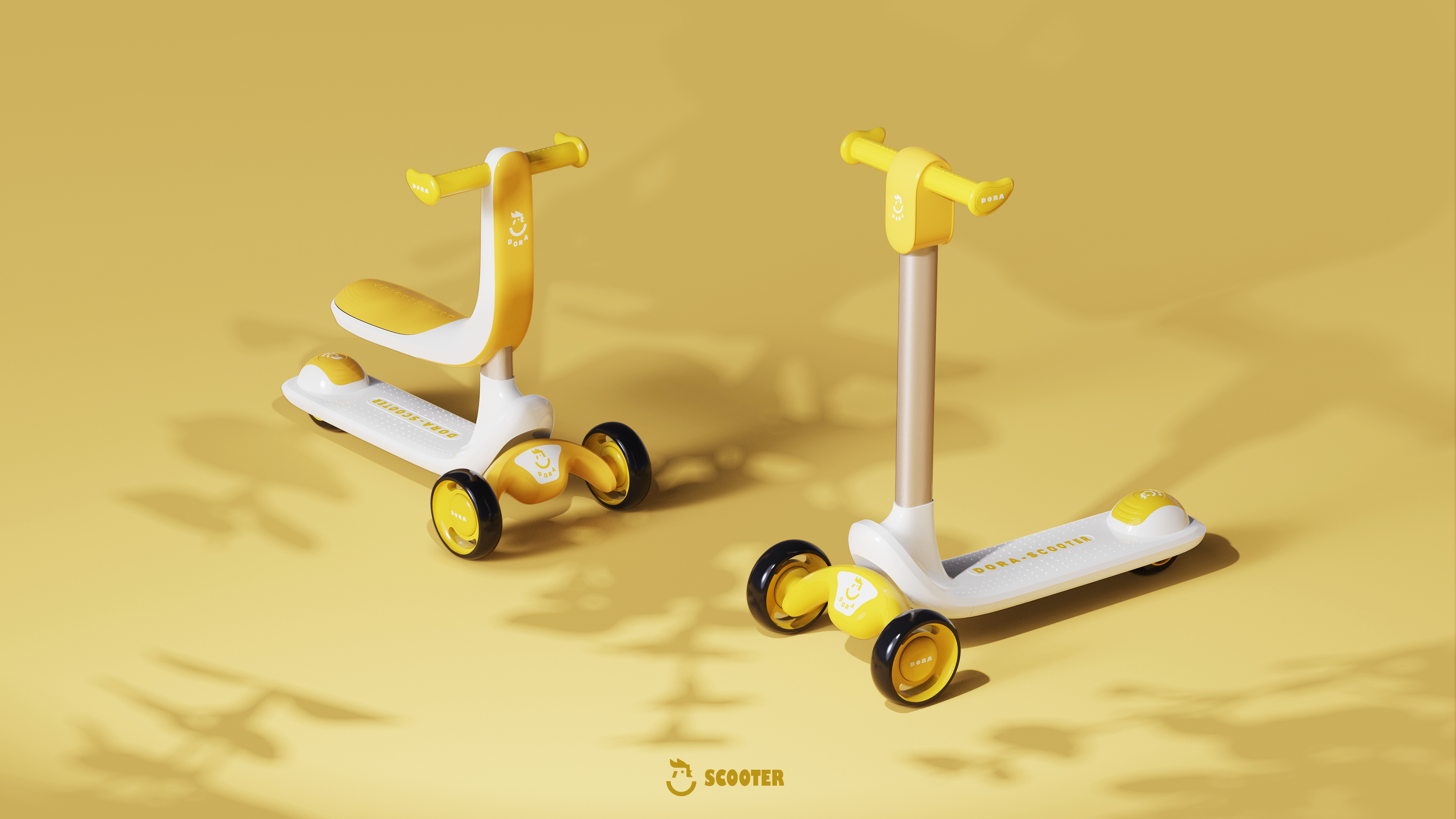 industrial design，product design，Stroller design，Children's Michael Car，Children's scooter，
