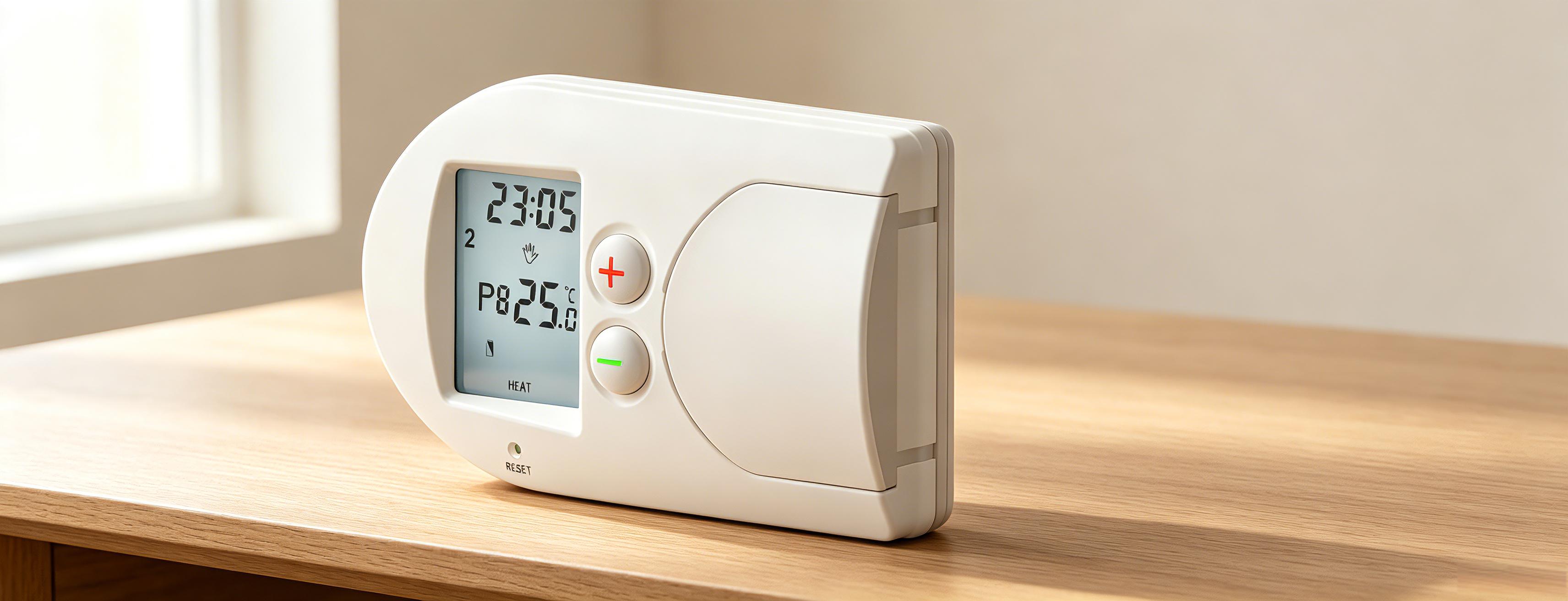 Hinged underfloor heating thermostat，