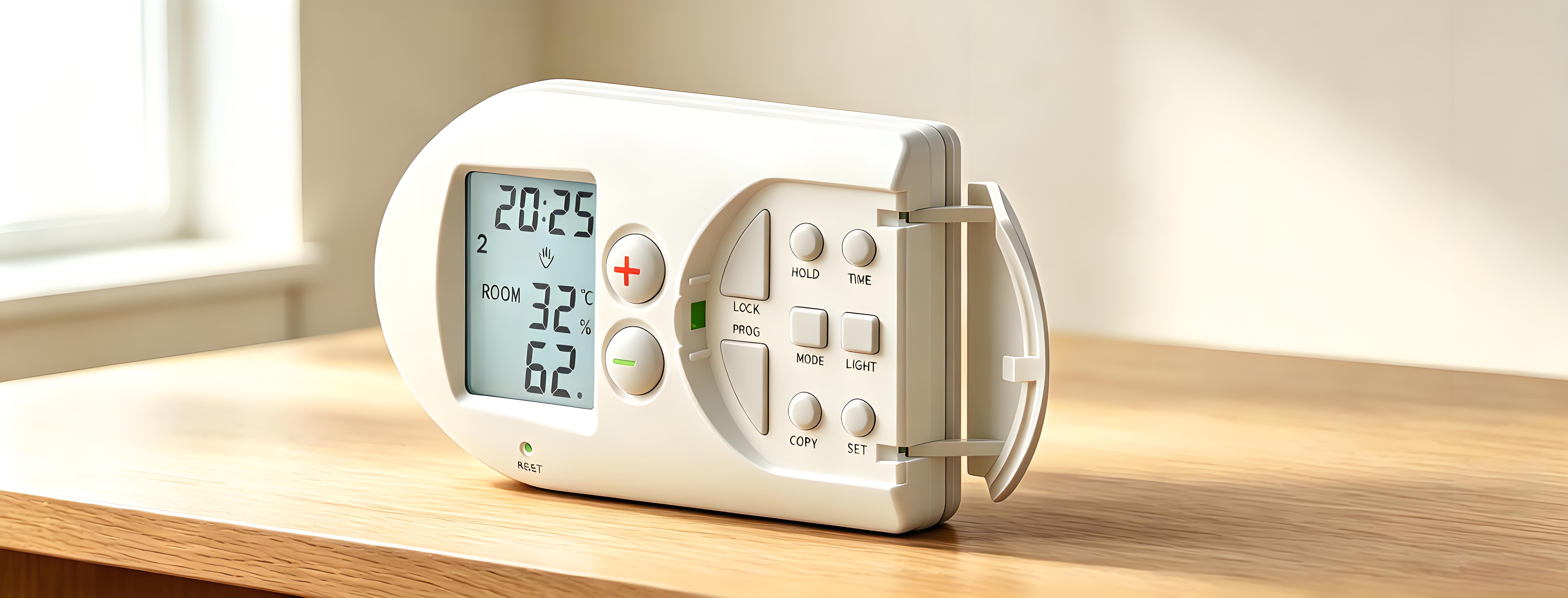 Hinged underfloor heating thermostat，