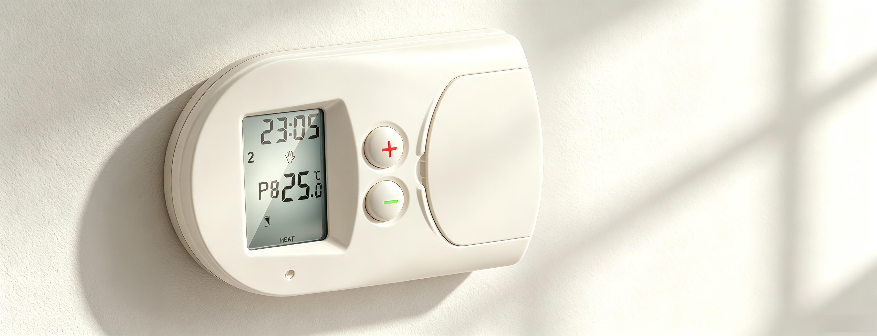 Hinged underfloor heating thermostat，
