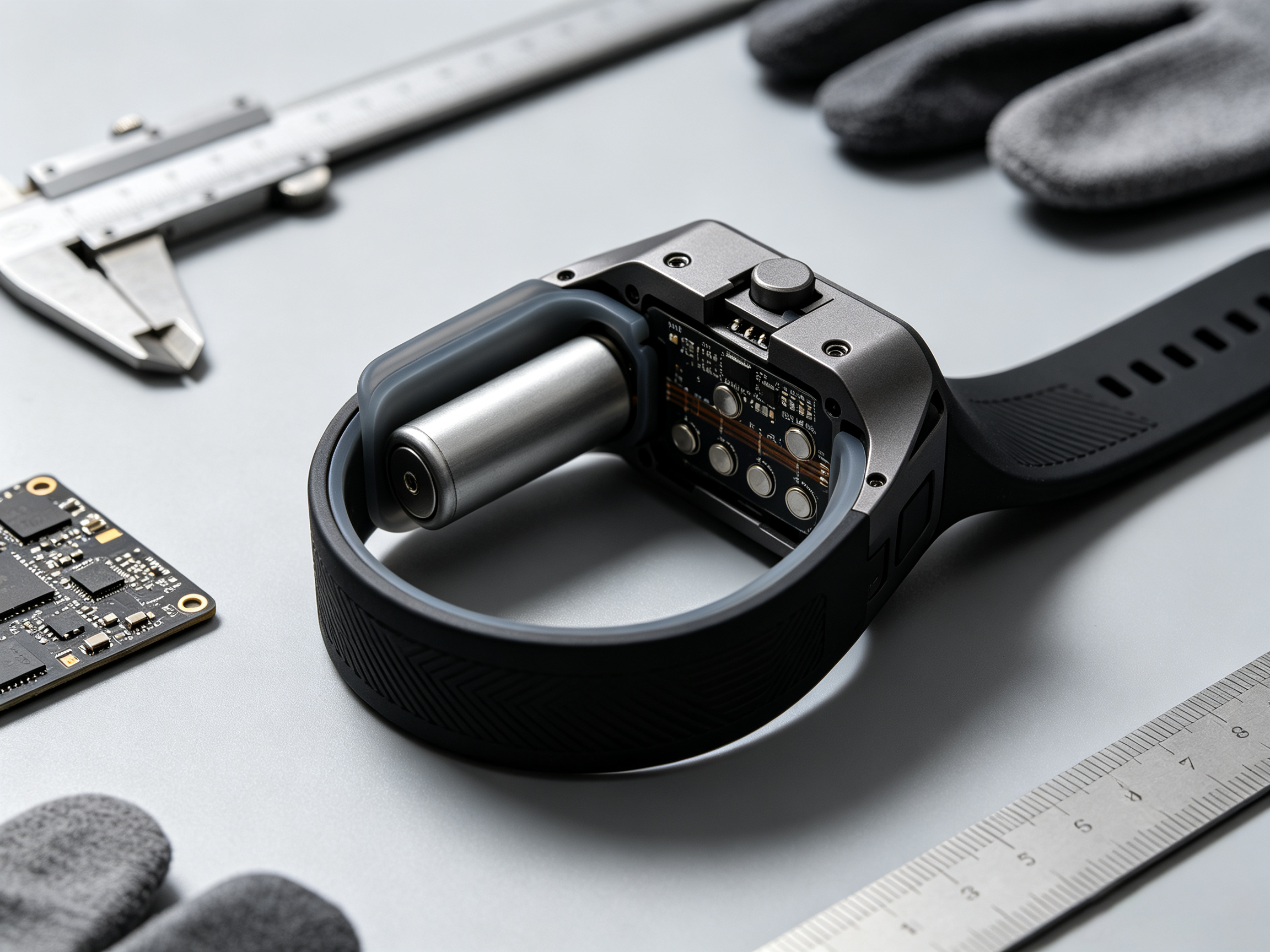 Myoelectric wristband 1，
