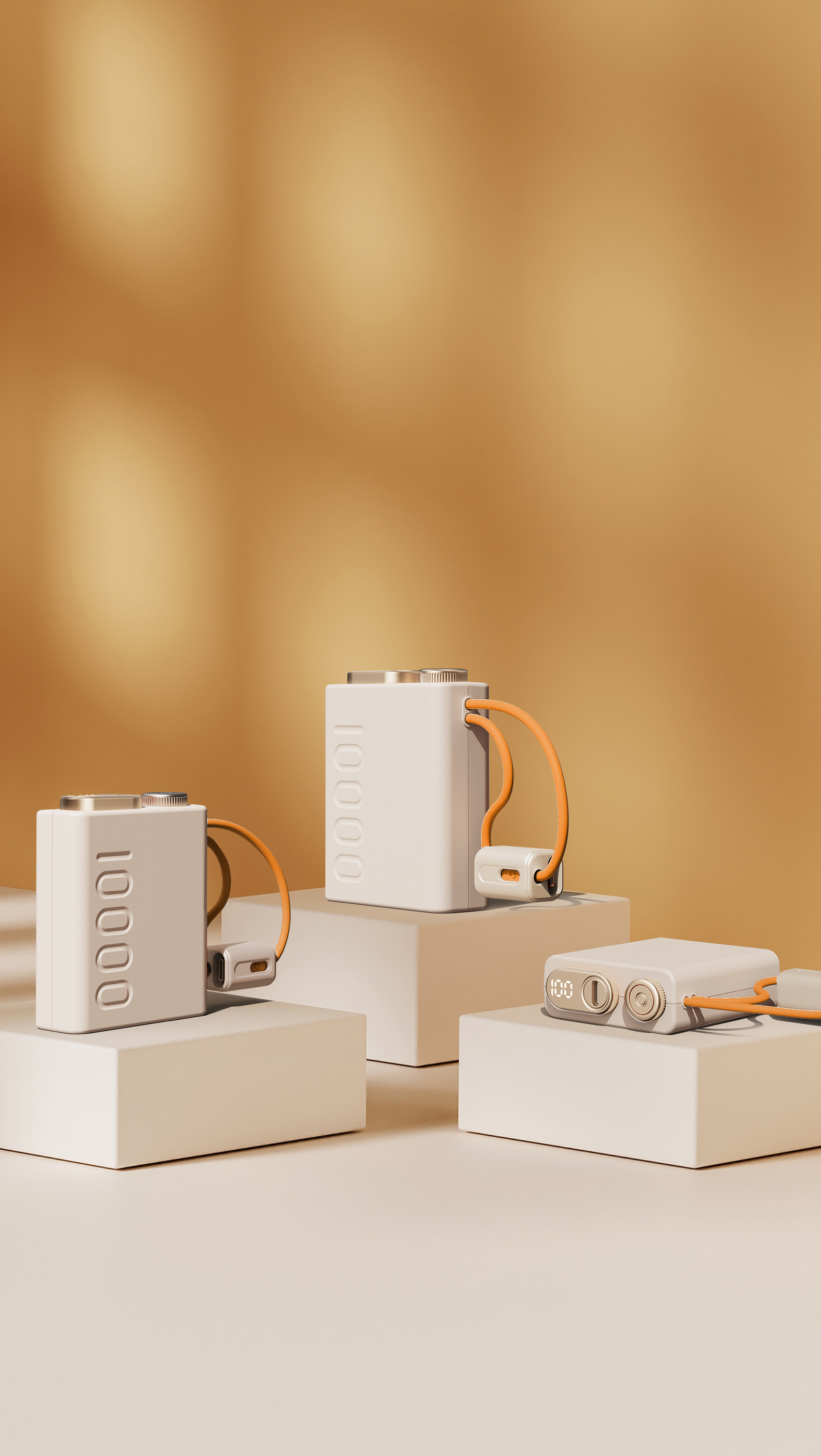 Mini charging treasure，10000 mA，Light luxury，Own line，
