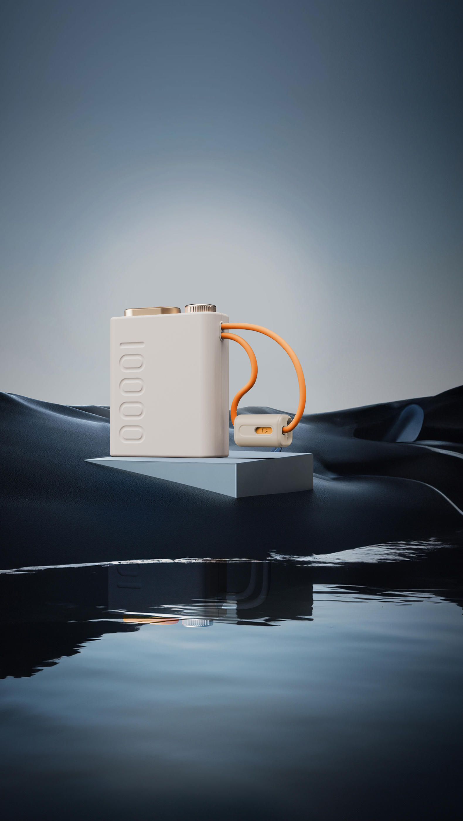 Mini charging treasure，10000 mA，Light luxury，Own line，