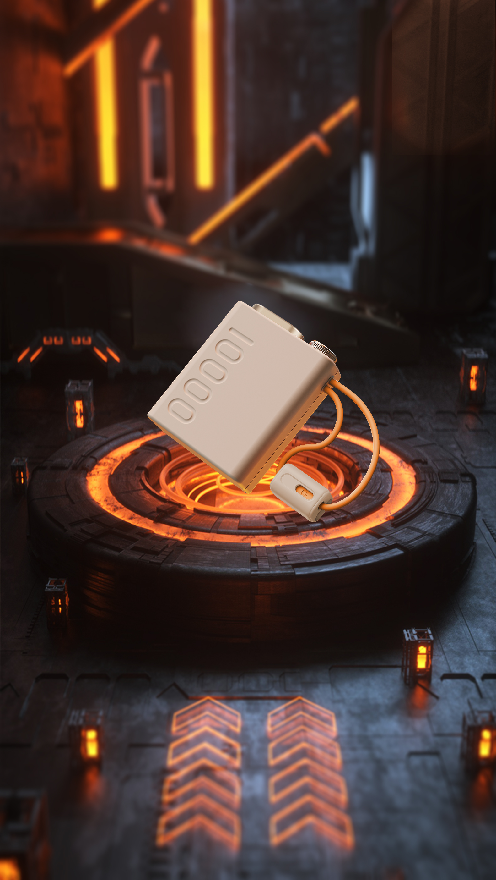 Mini charging treasure，10000 mA，Light luxury，Own line，