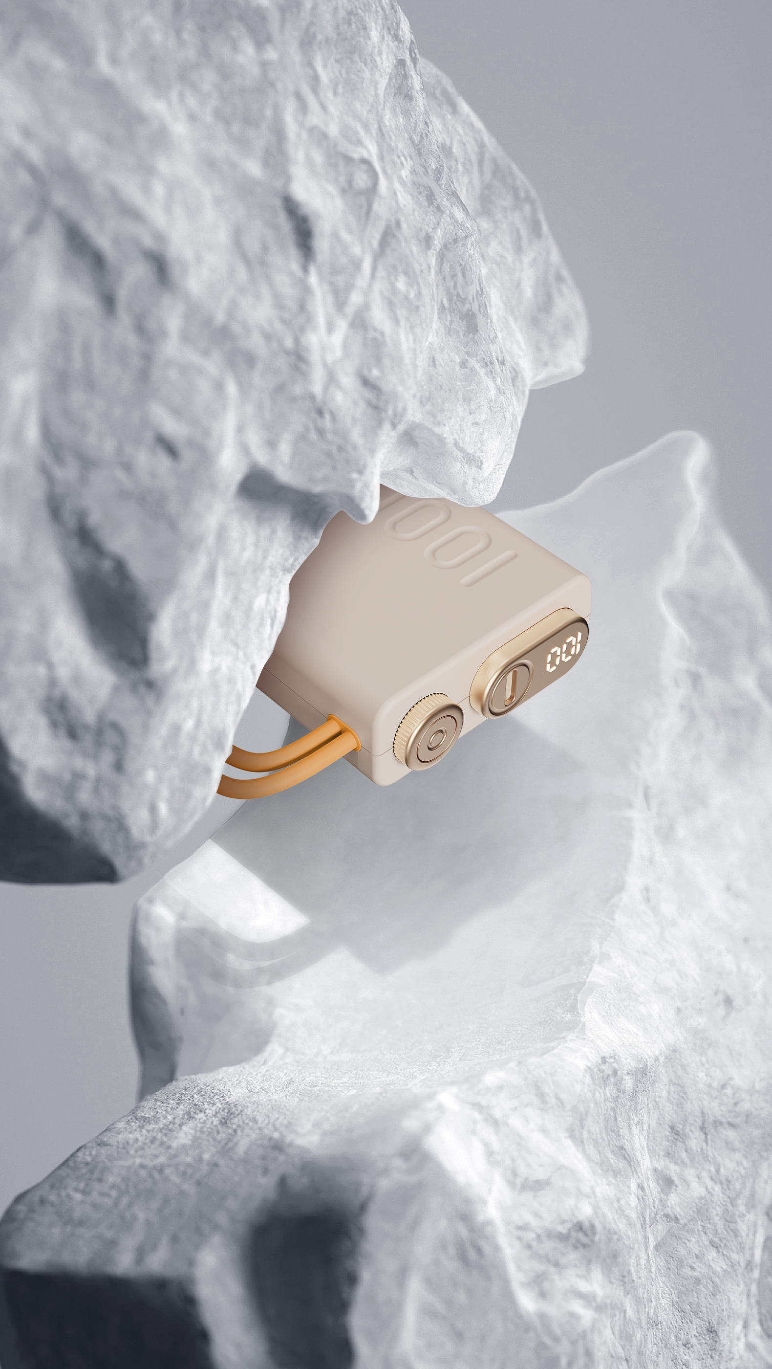 Mini charging treasure，10000 mA，Light luxury，Own line，