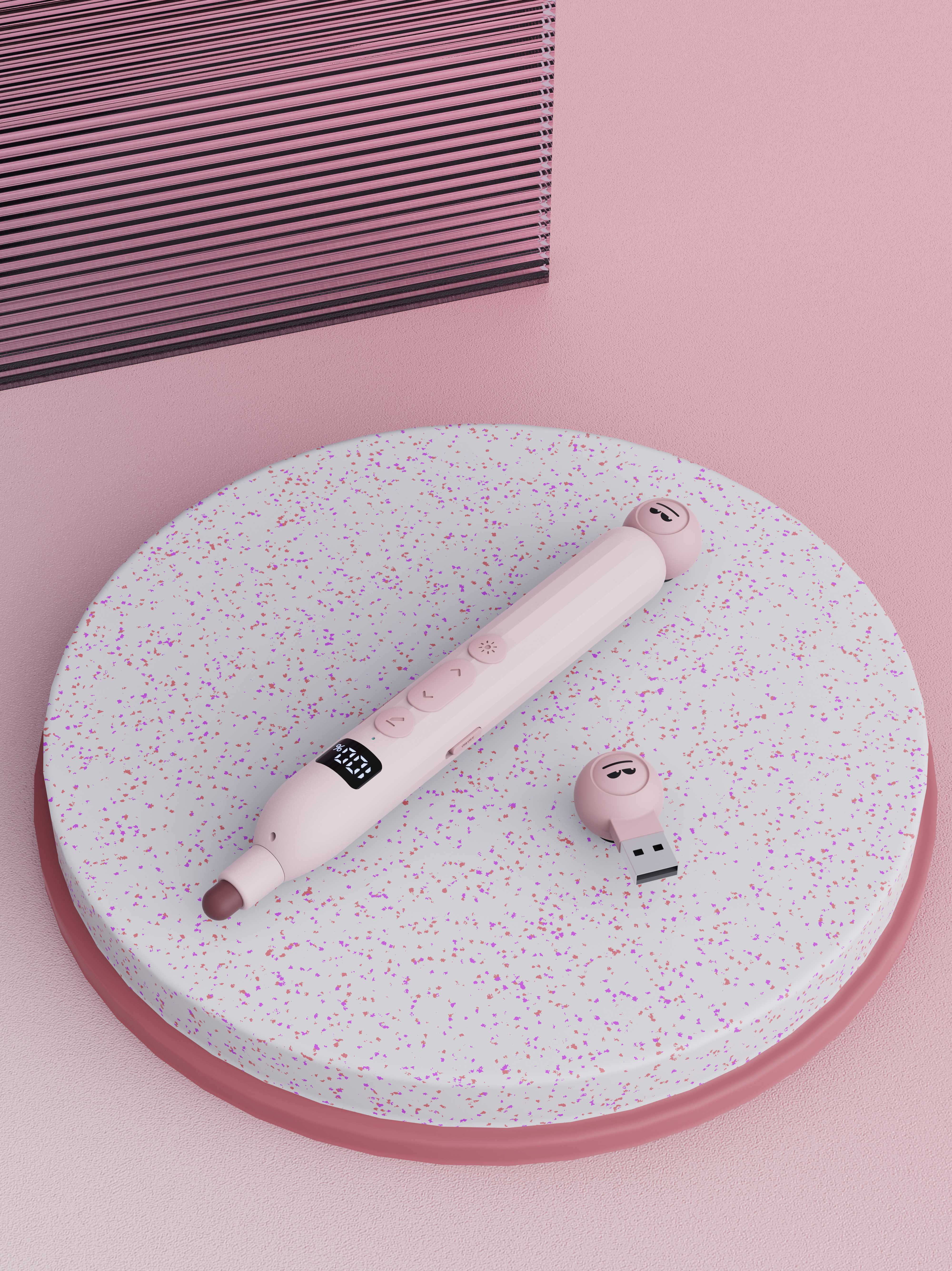 Laser Flip Pen，PPT speech pen，Retractable pointer，Wireless speech pen，courseware teaching，