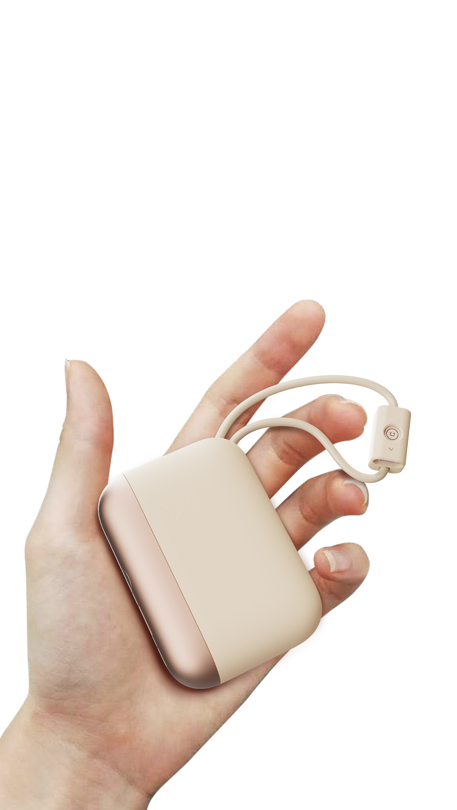 Mini charging treasure，Own line，cobblestone，Light luxury，portable source，Women's Market，Portable，