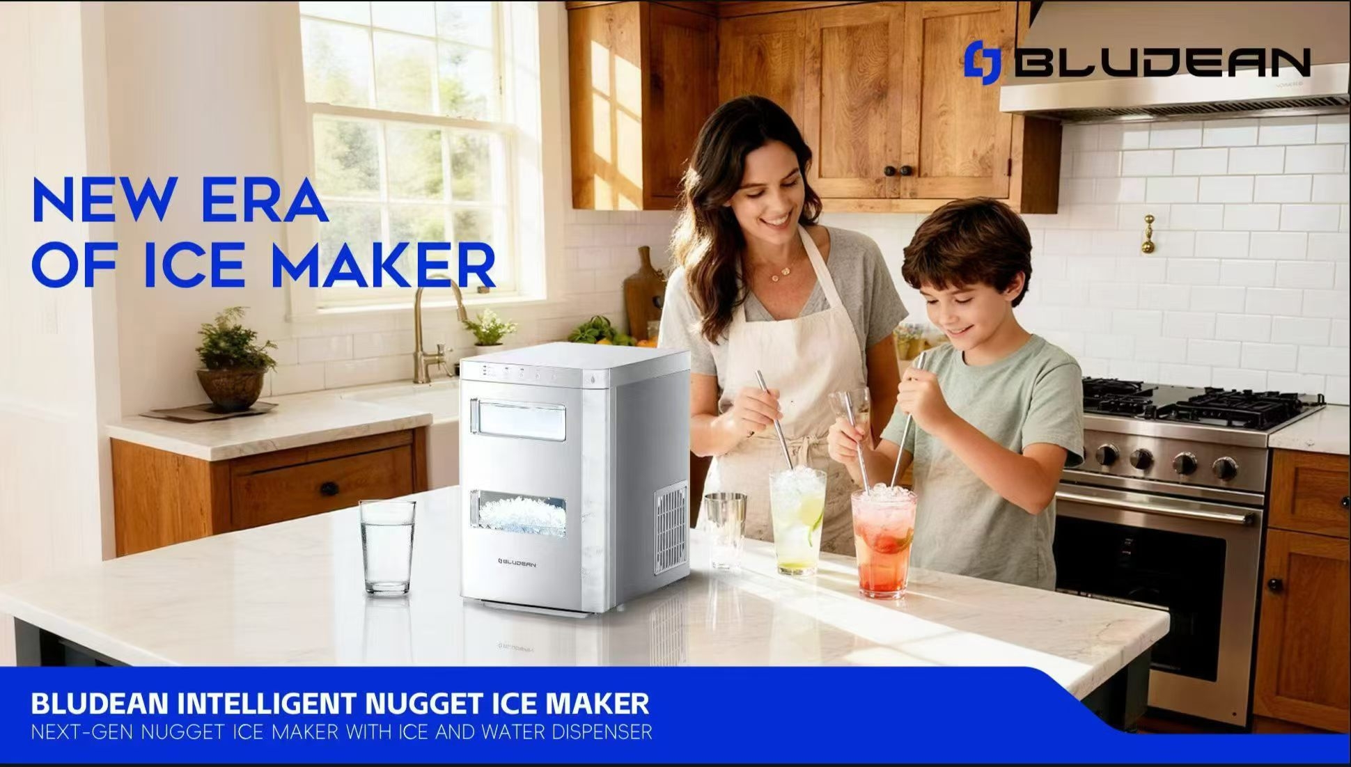 BLUDEAN intelligent ice machine，