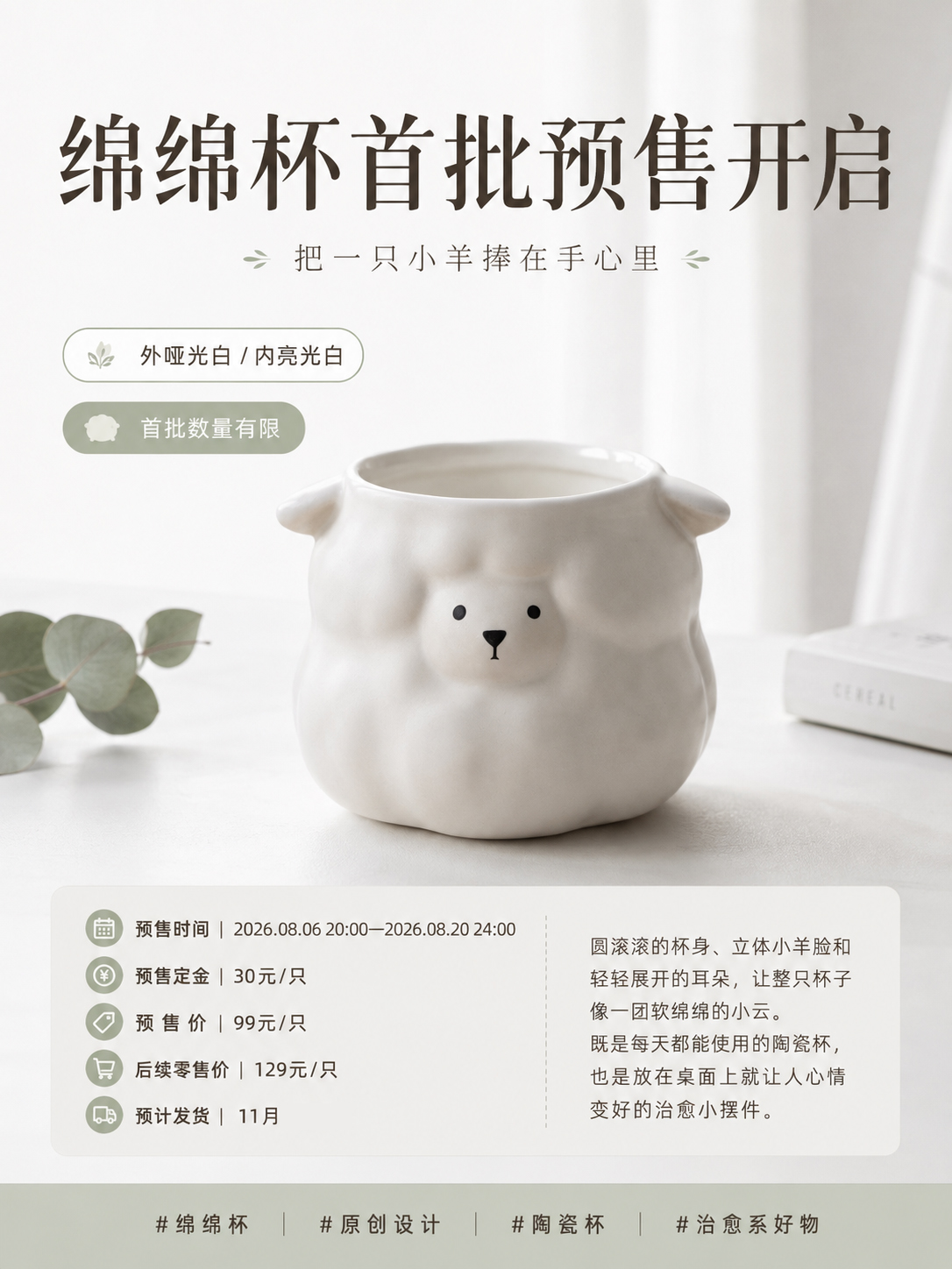 Ceramic cup，Zodiac Cup，Cultural creation，Pre-sale，
