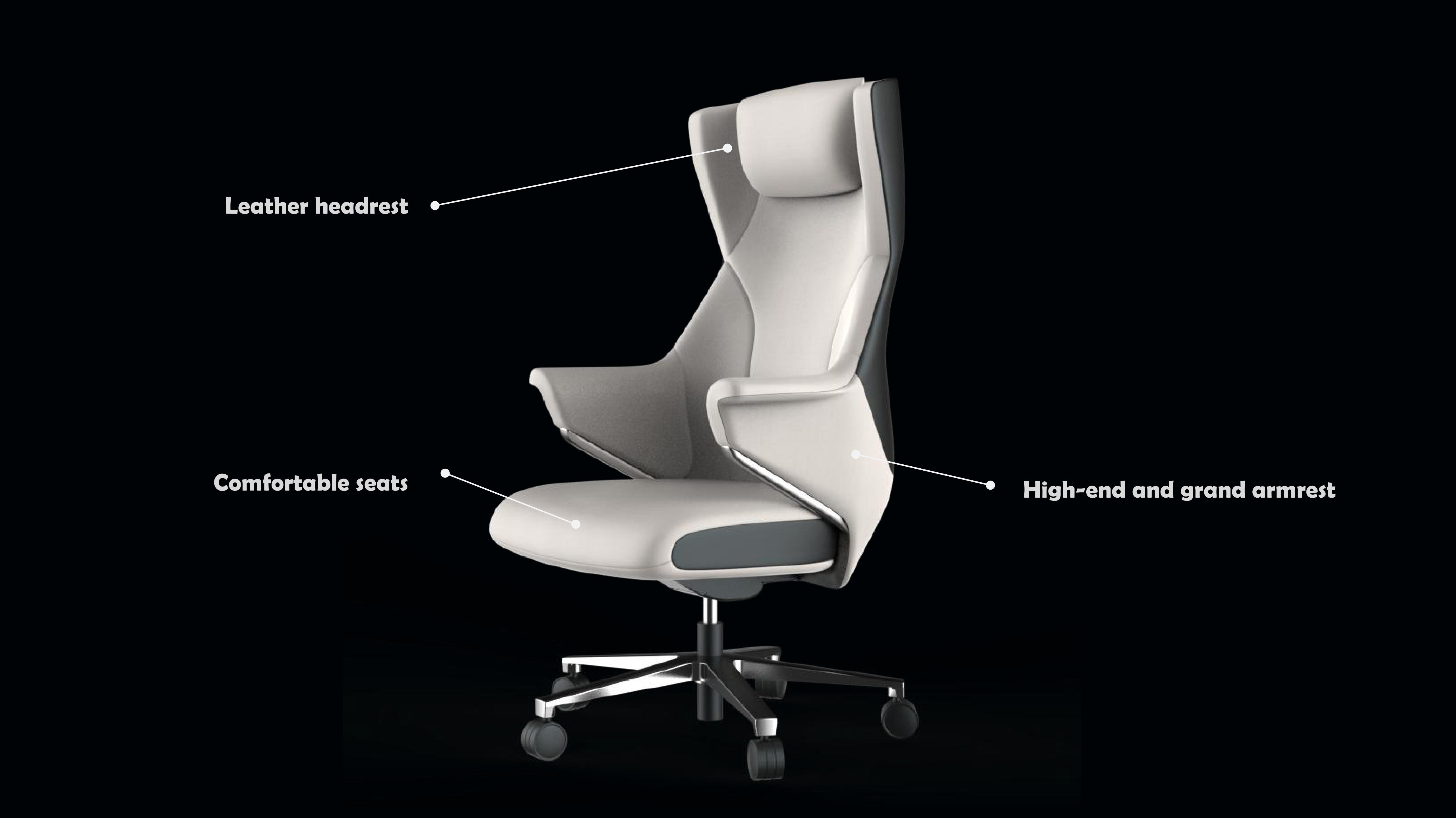 Leather chair，ergonomic chair，Office chair，President's Chair，