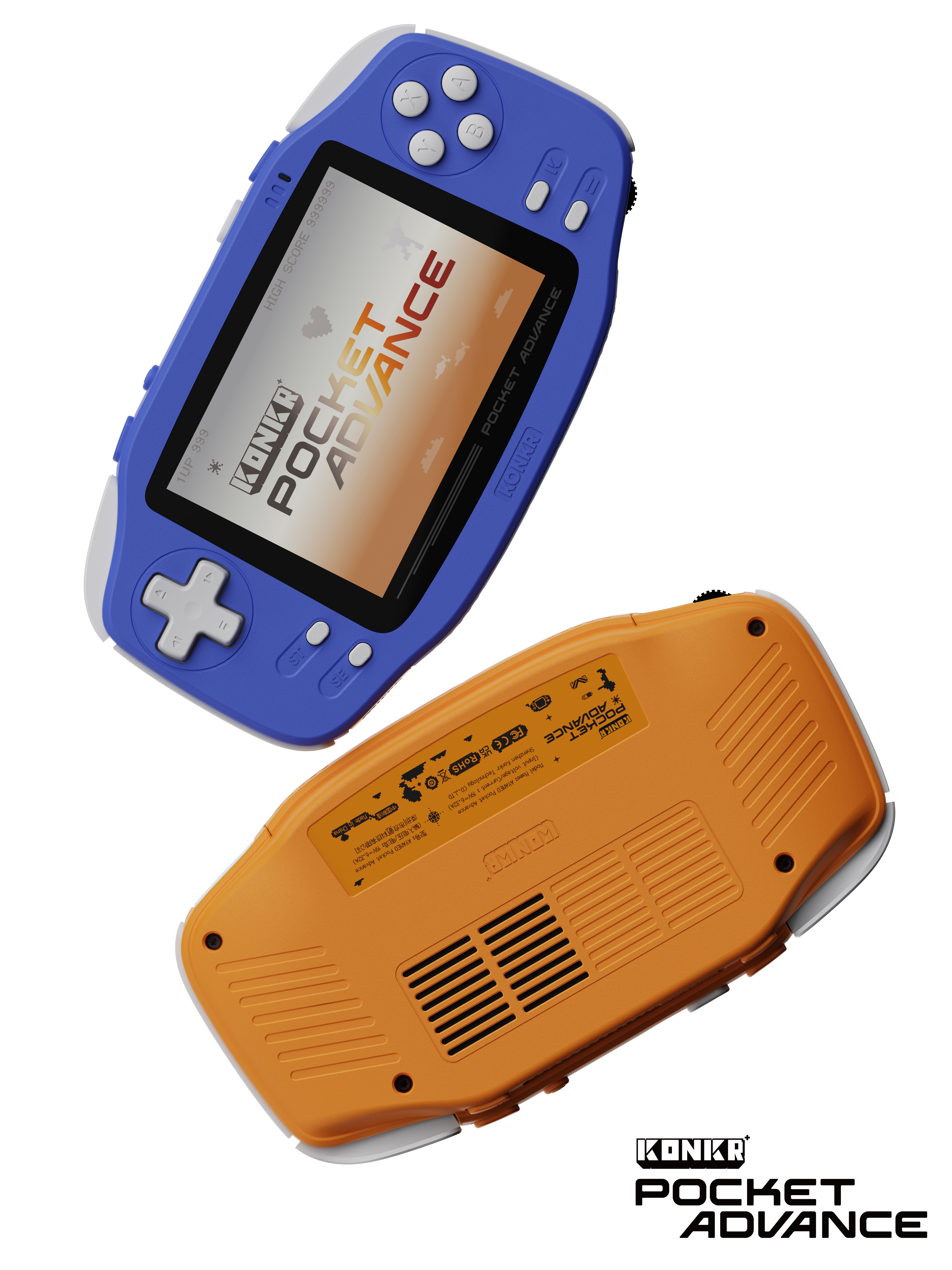 Product design, industrial design, handheld, Android game machine.，