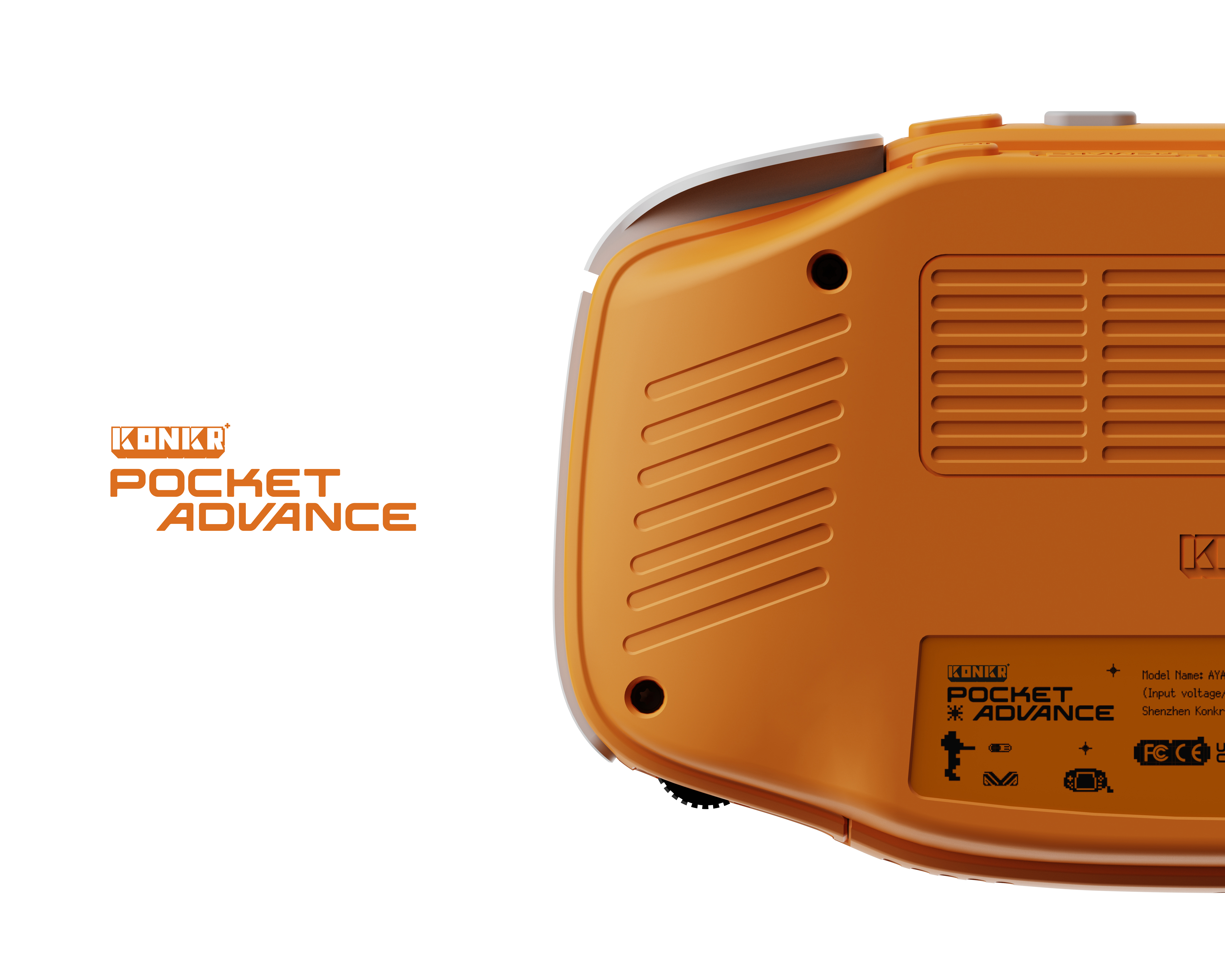 Product design, industrial design, handheld, Android game machine.，