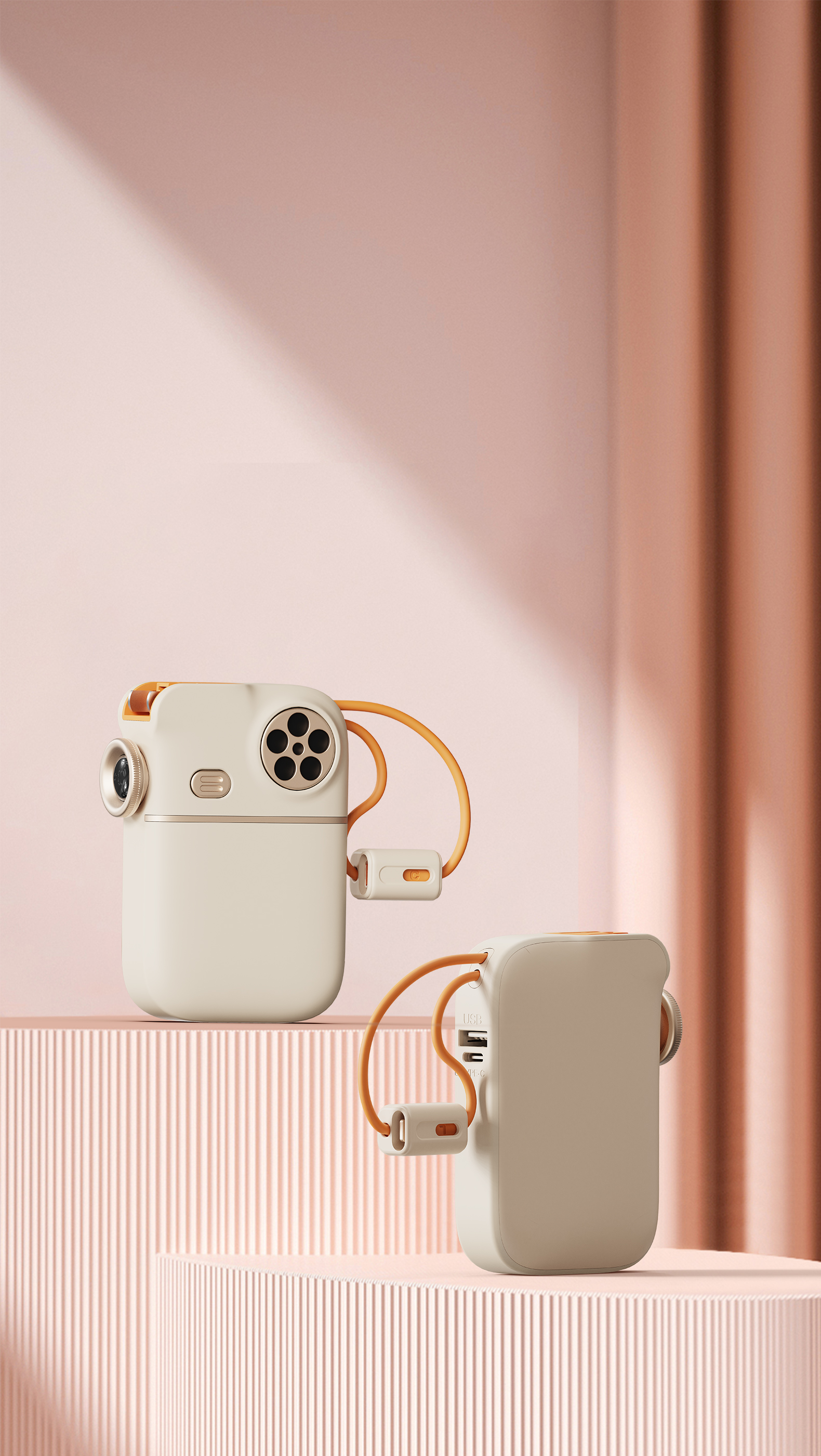 Retro，projector，20000mAh，Own line，portable battery，portable source，Light luxury，feelings，