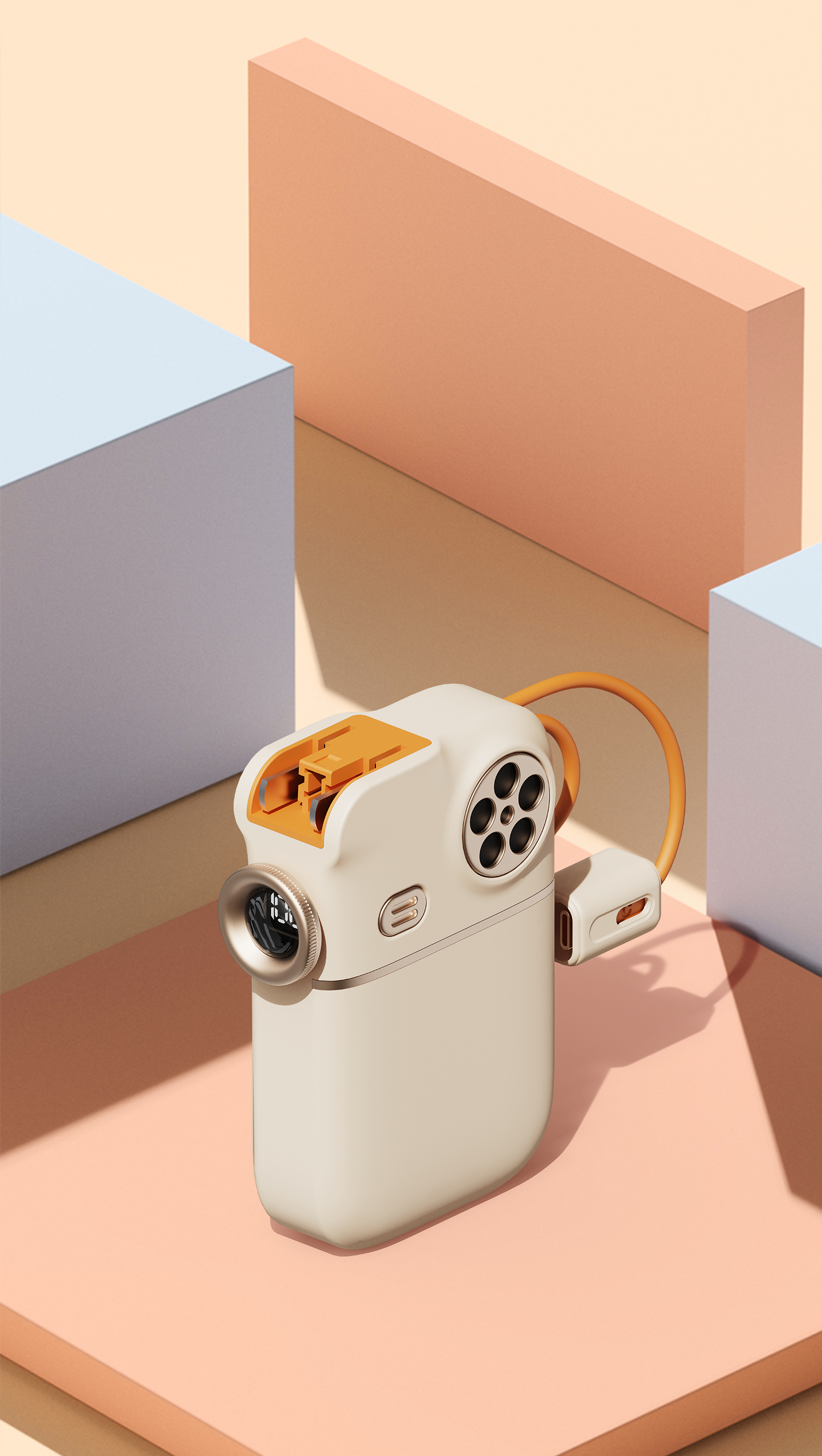 Retro，projector，20000mAh，Own line，portable battery，portable source，Light luxury，feelings，