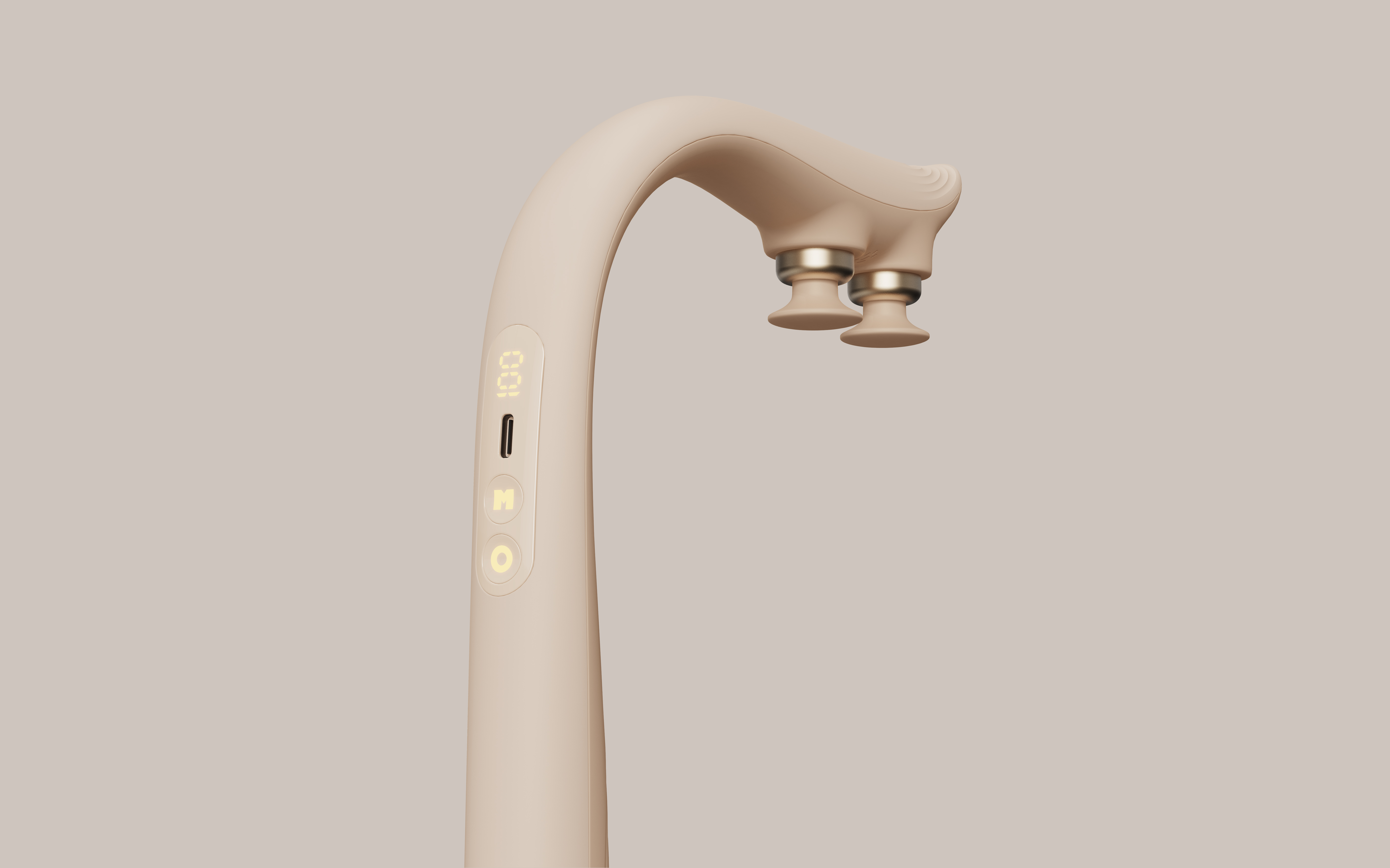 double-headed fascia gun，swan，bionics，Ergonomics，line aesthetics，Not relying on others，Personal care products，Massage apparatus，