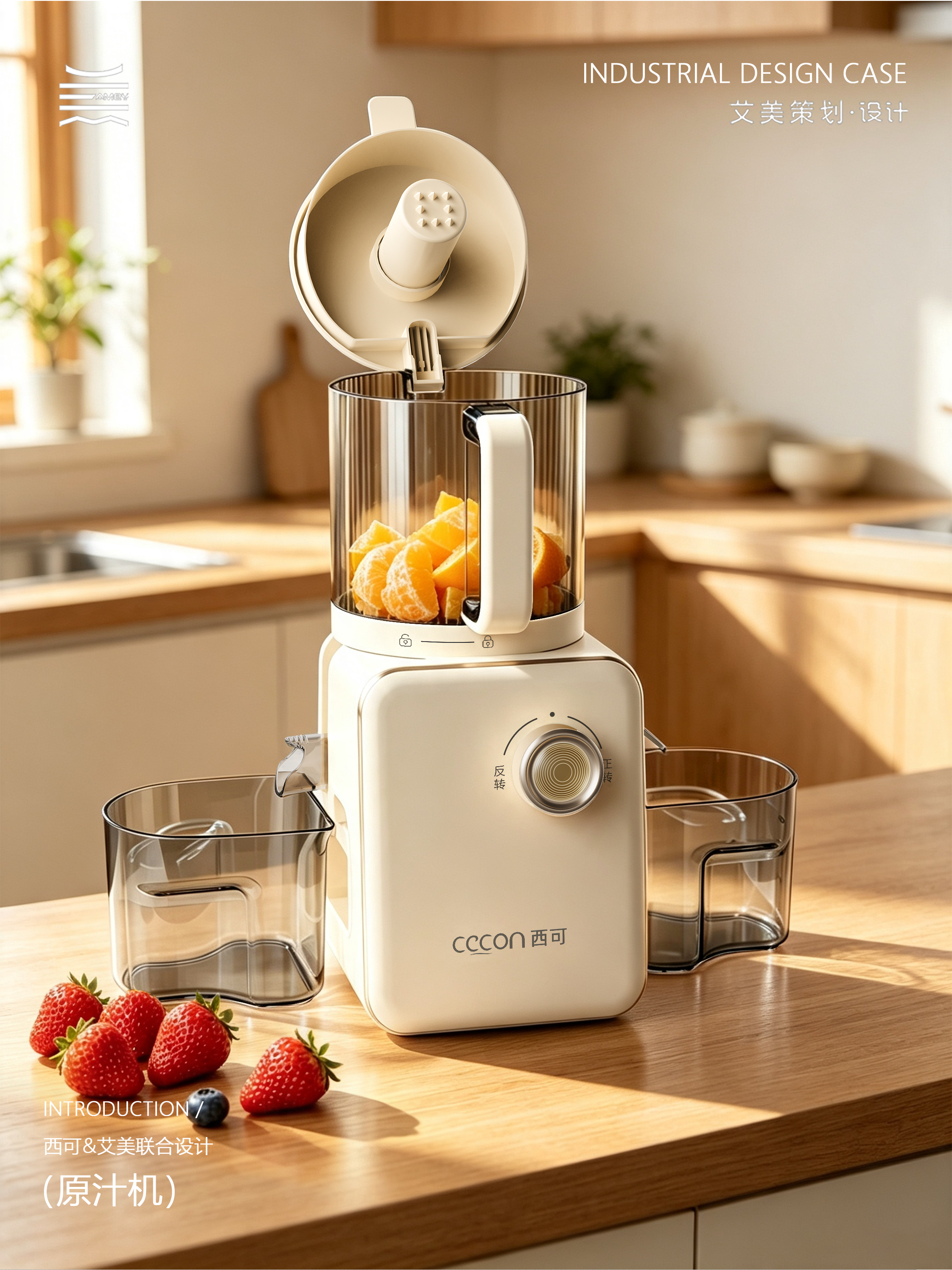 product design，industrial design，Appearance design，small home appliances，Juice machine，Juicer，