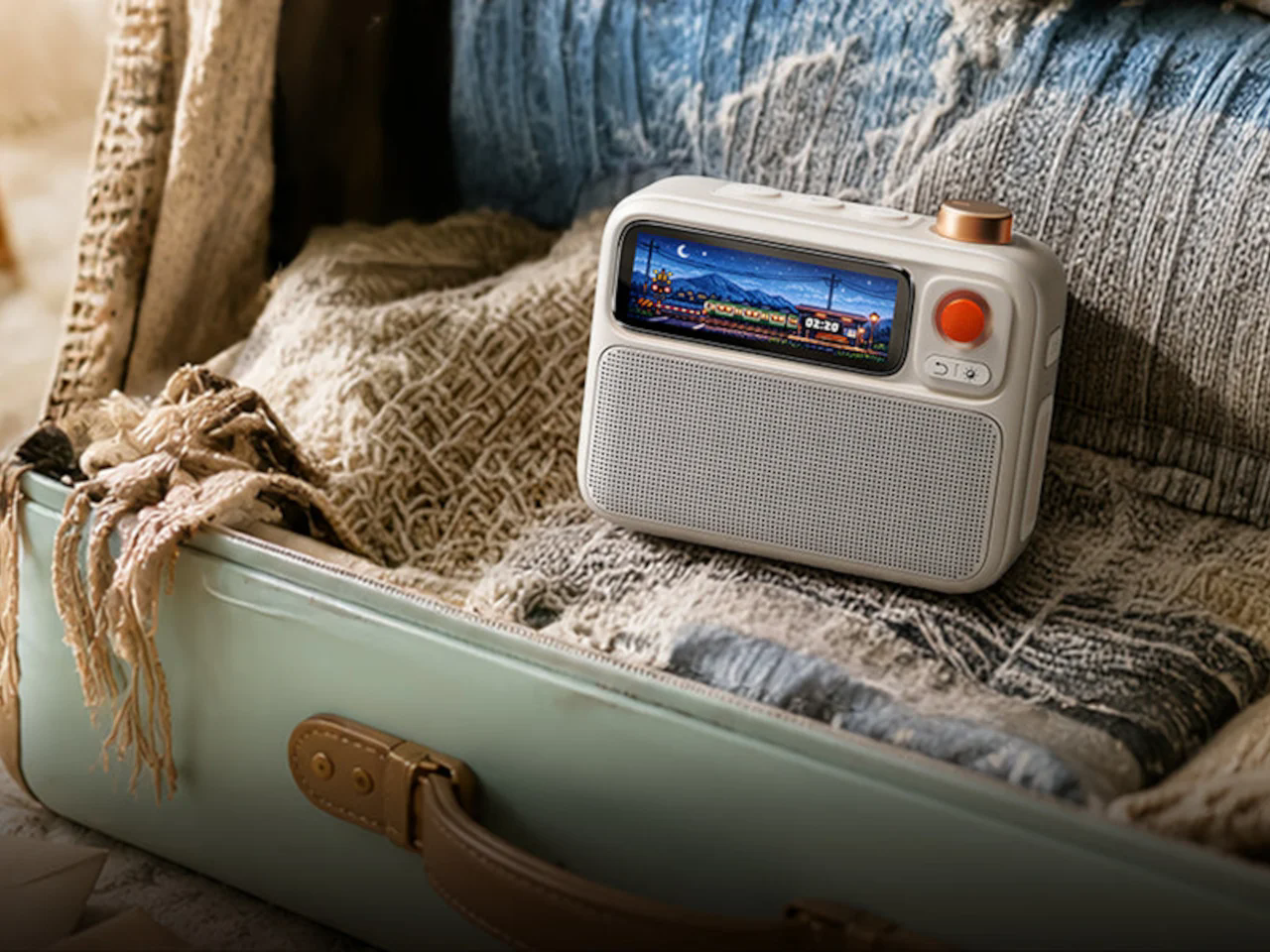 Three in one，Bedside equipment，Bluetooth Speaker ，Progressive Photoacoustic Wake，Built-in white noise，