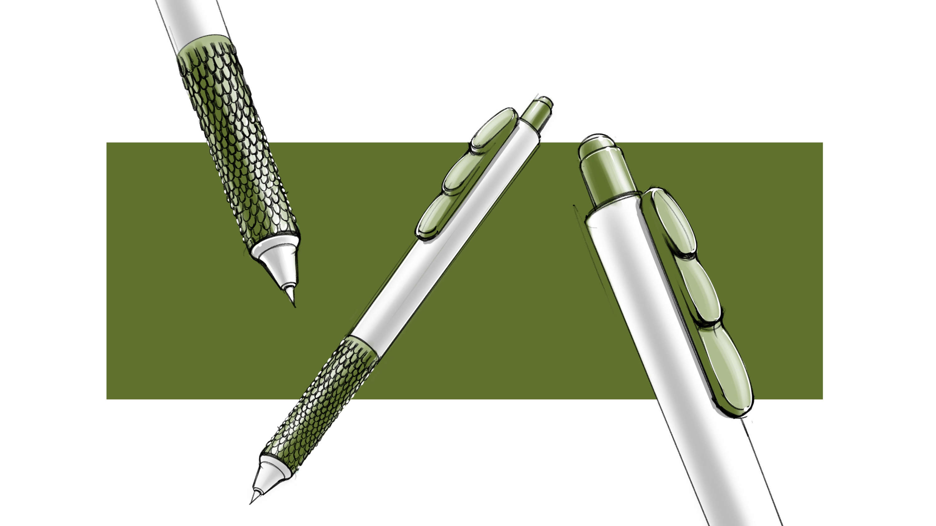 Stationery，Roller ball pen，product design，industrial design，