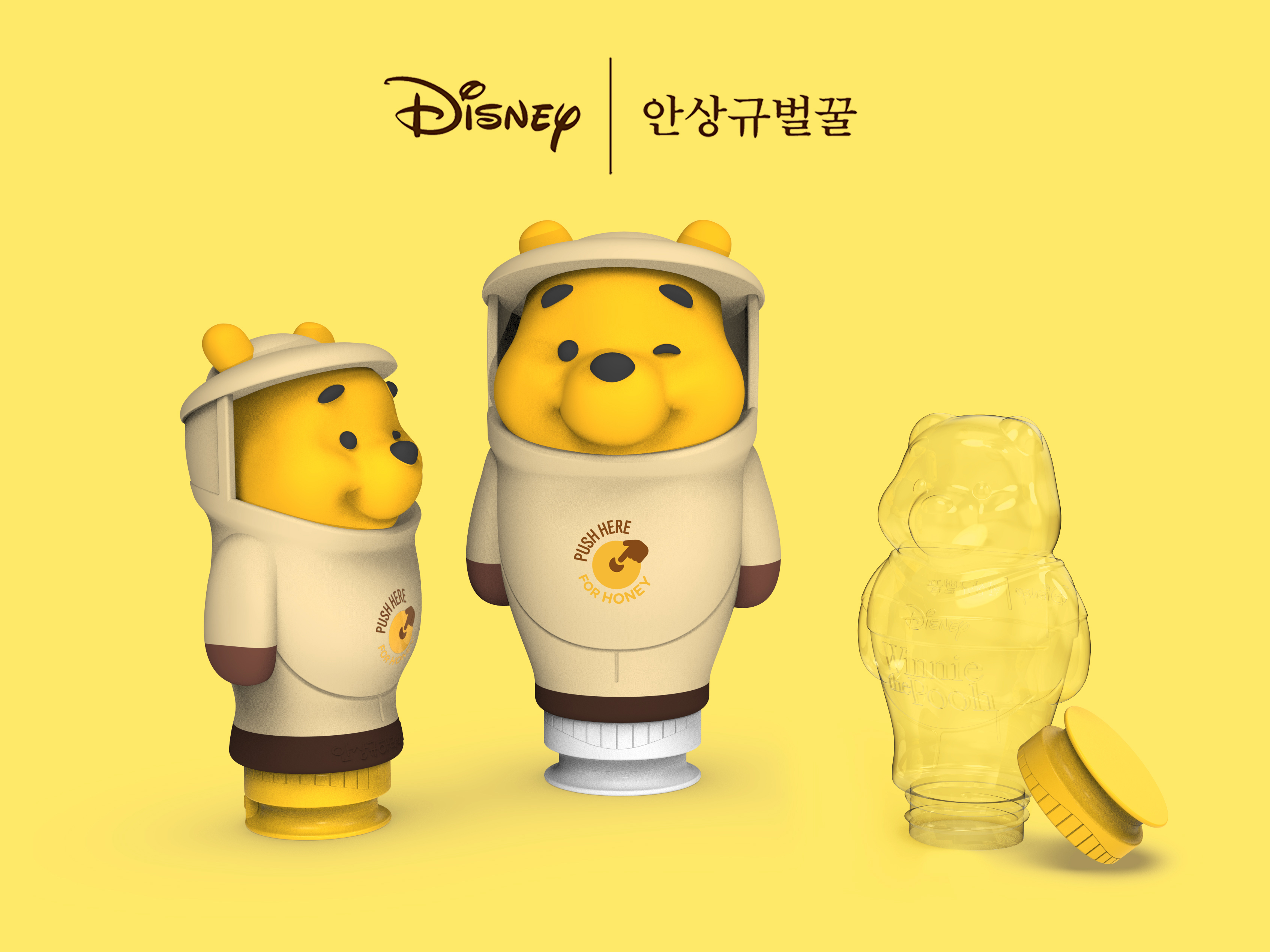 disney，Disney，honey bottle，Blister，PET，