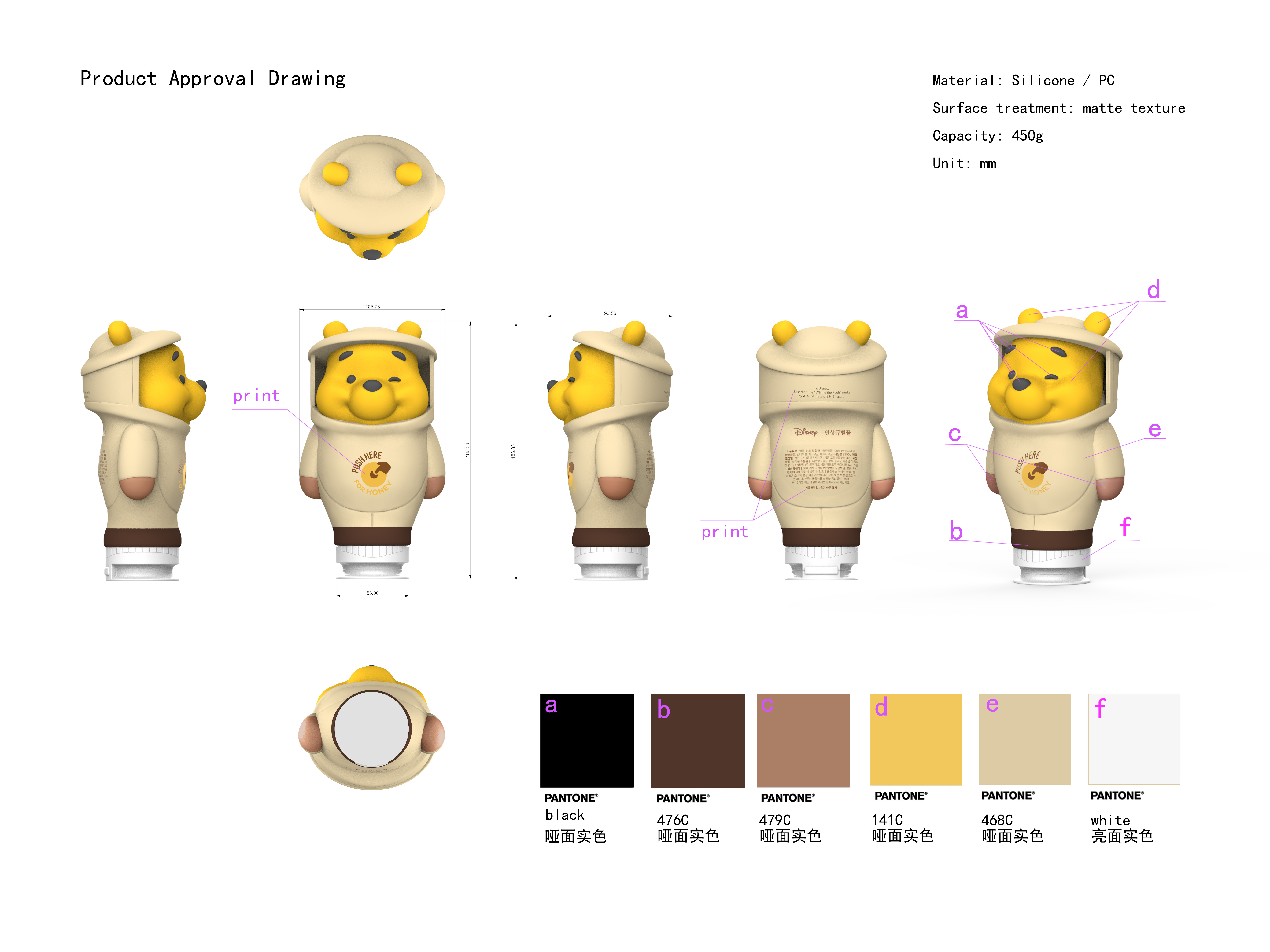 disney，Disney，Winnie the Pooh，Mickey，Honey pot，