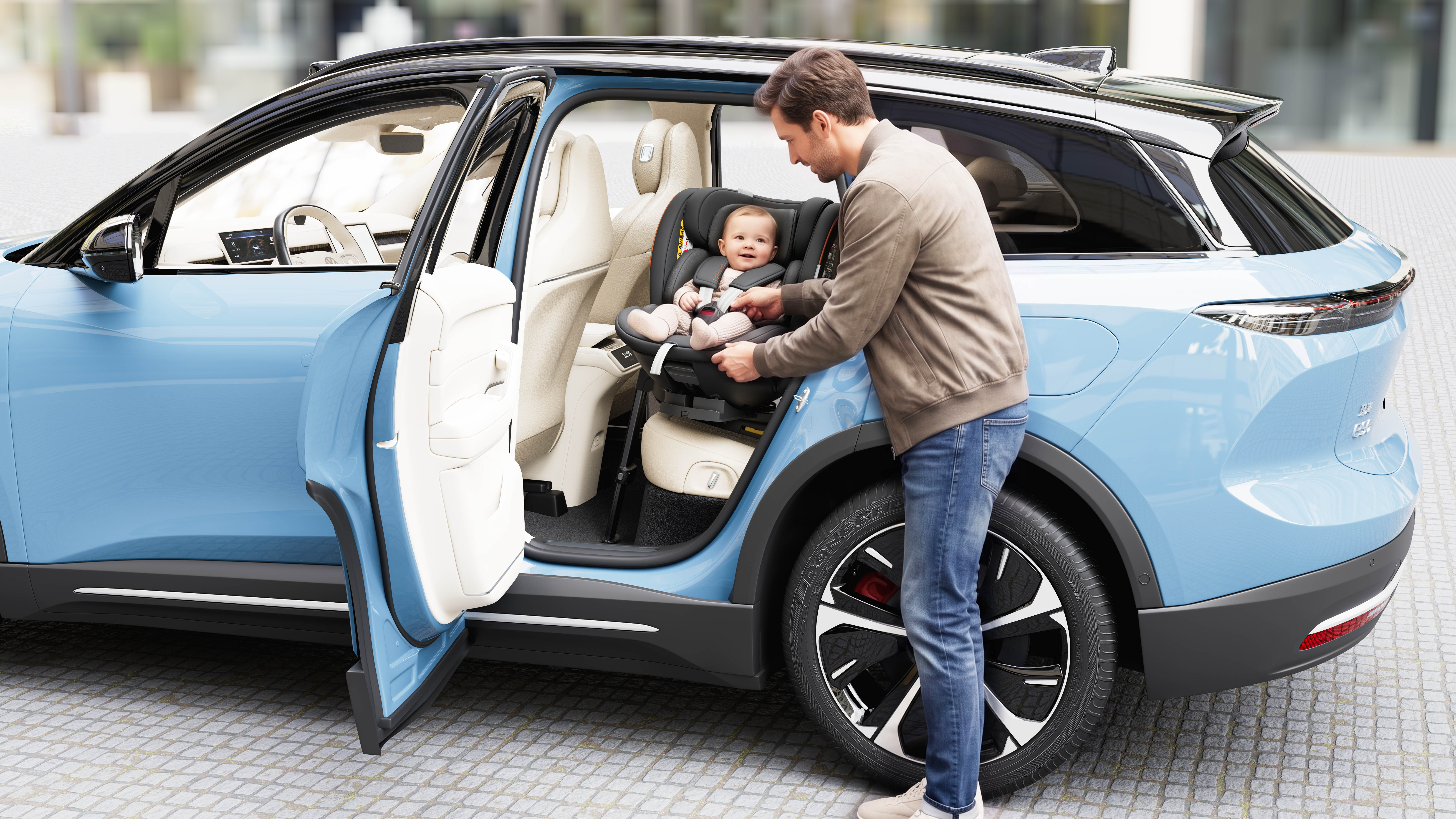 vehicle-use child safety seats，Safety seat modeling rendering，Product modeling and rendering，Cross-border e-commerce product rendering，Maternal and Child Product Modeling Rendering，Safety Seat Detail Design，Mother and baby product design，