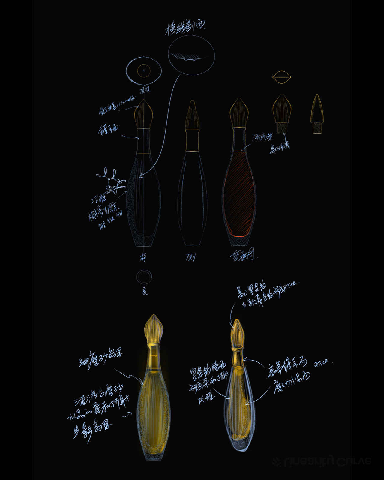 # Wine packaging design# Luxury packaging# Crystal wine bottle，