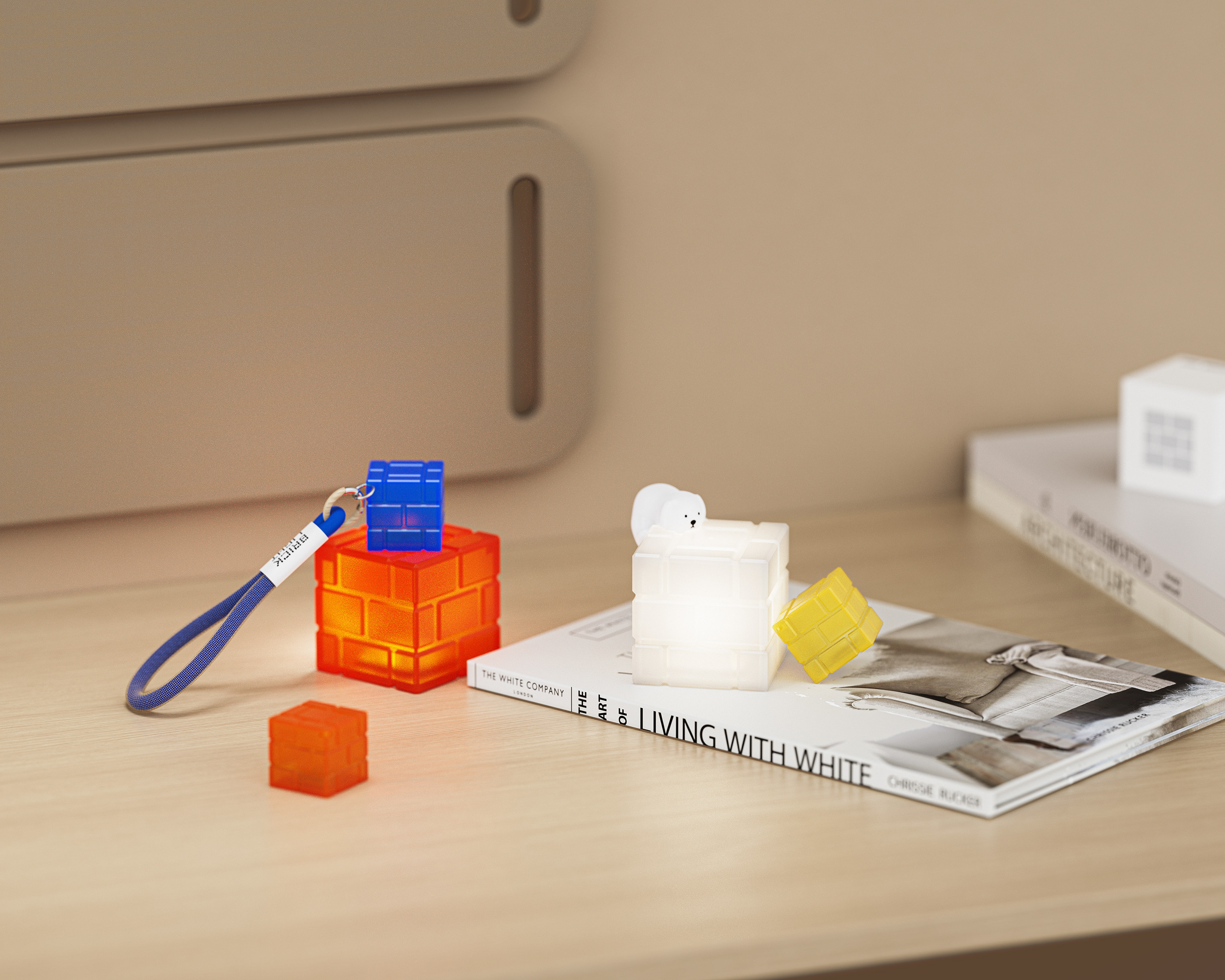 Zero-to-One Design，Slow Companion，Mini Brick Light，Mini night light，Minimalist design ，Brick lamp，