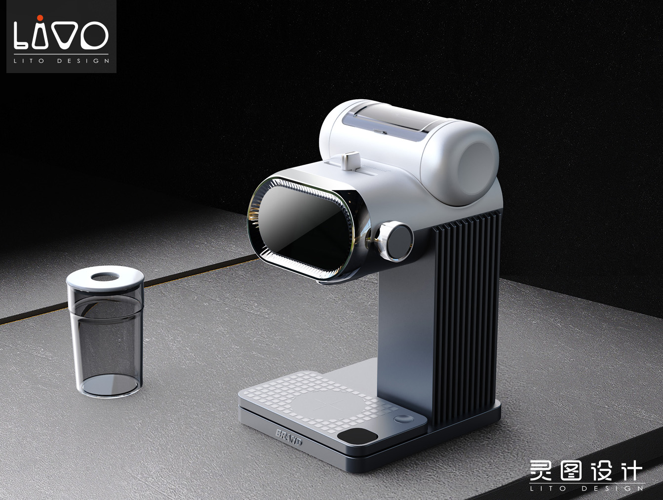 Bean grinder，household bean grinder，commercial bean grinder，Creative Home Appliance Design，product design，industrial design，High-value home appliances，