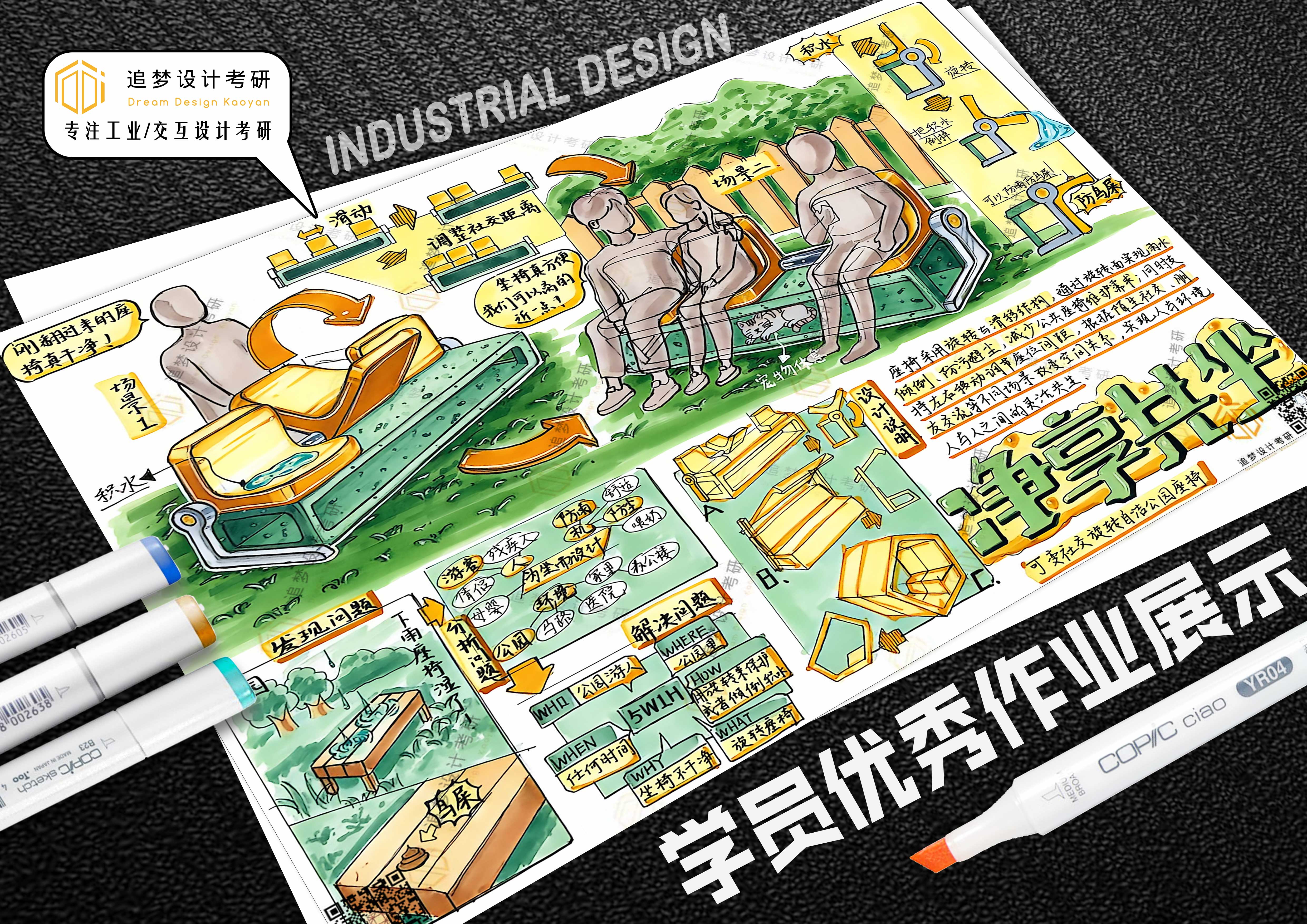 Product design postgraduate entrance examination，Postgraduate entrance examination for industrial design，Hand drawn product design，Hand drawn industrial design，Dream design hand-painted，