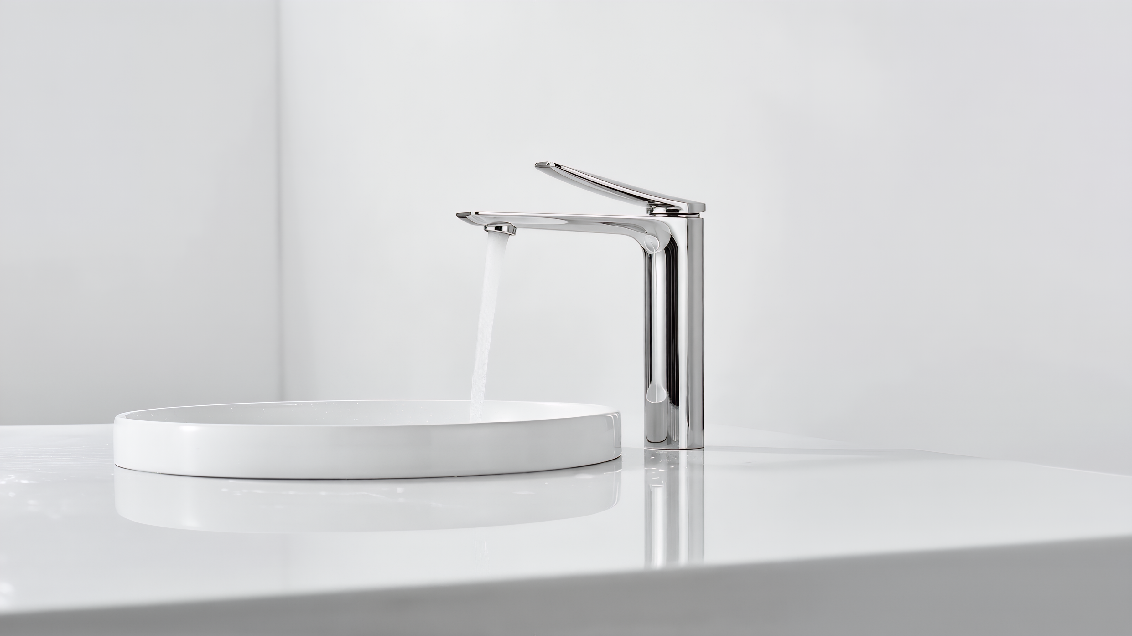 Bathroom; faucet; basin; sanitary ware; minimalist，