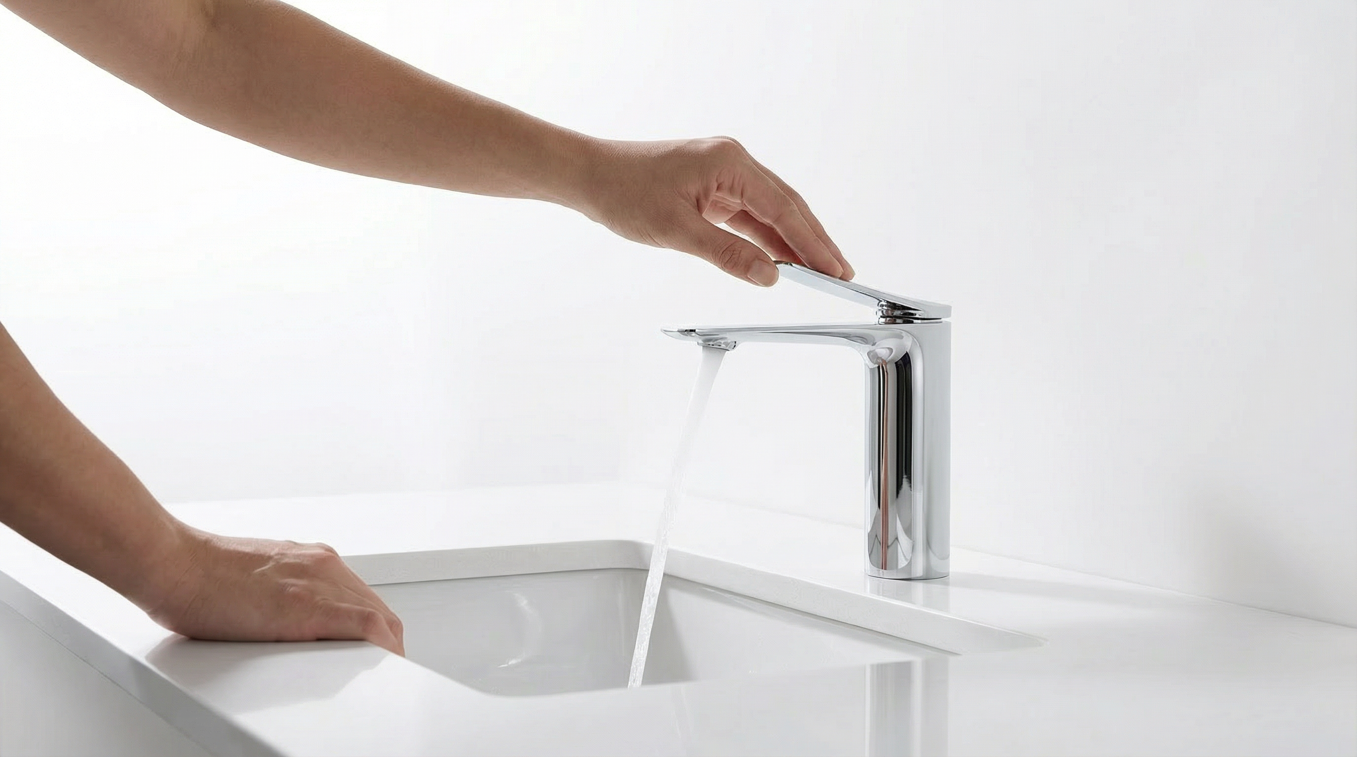 Bathroom; faucet; basin; sanitary ware; minimalist，