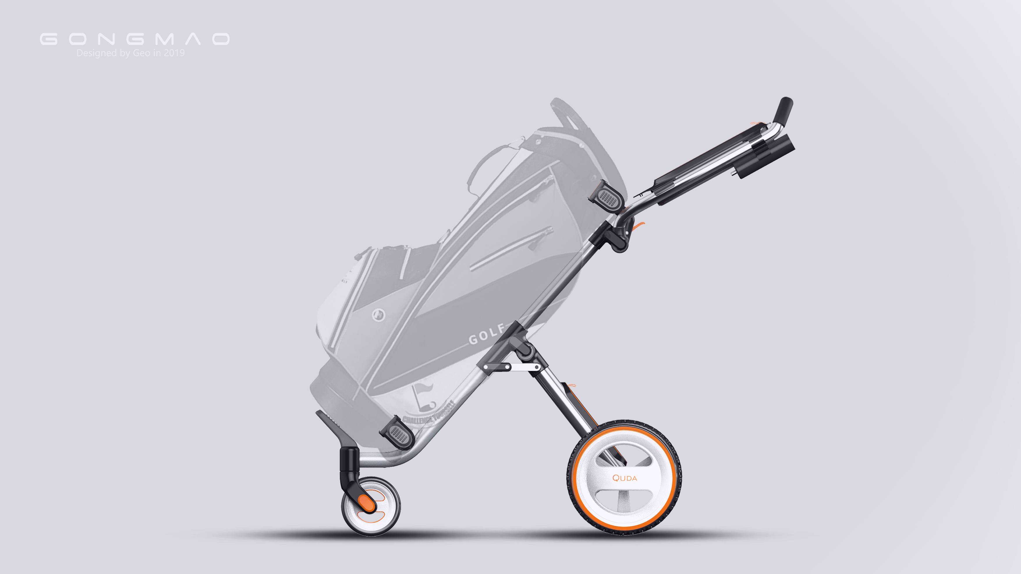 structural feasibility，human-computer interaction optimization，Golf cart，Portable Equipment，Outdoor Equipment Design，folding structure design，Portable electric equipment，Sports equipment design，