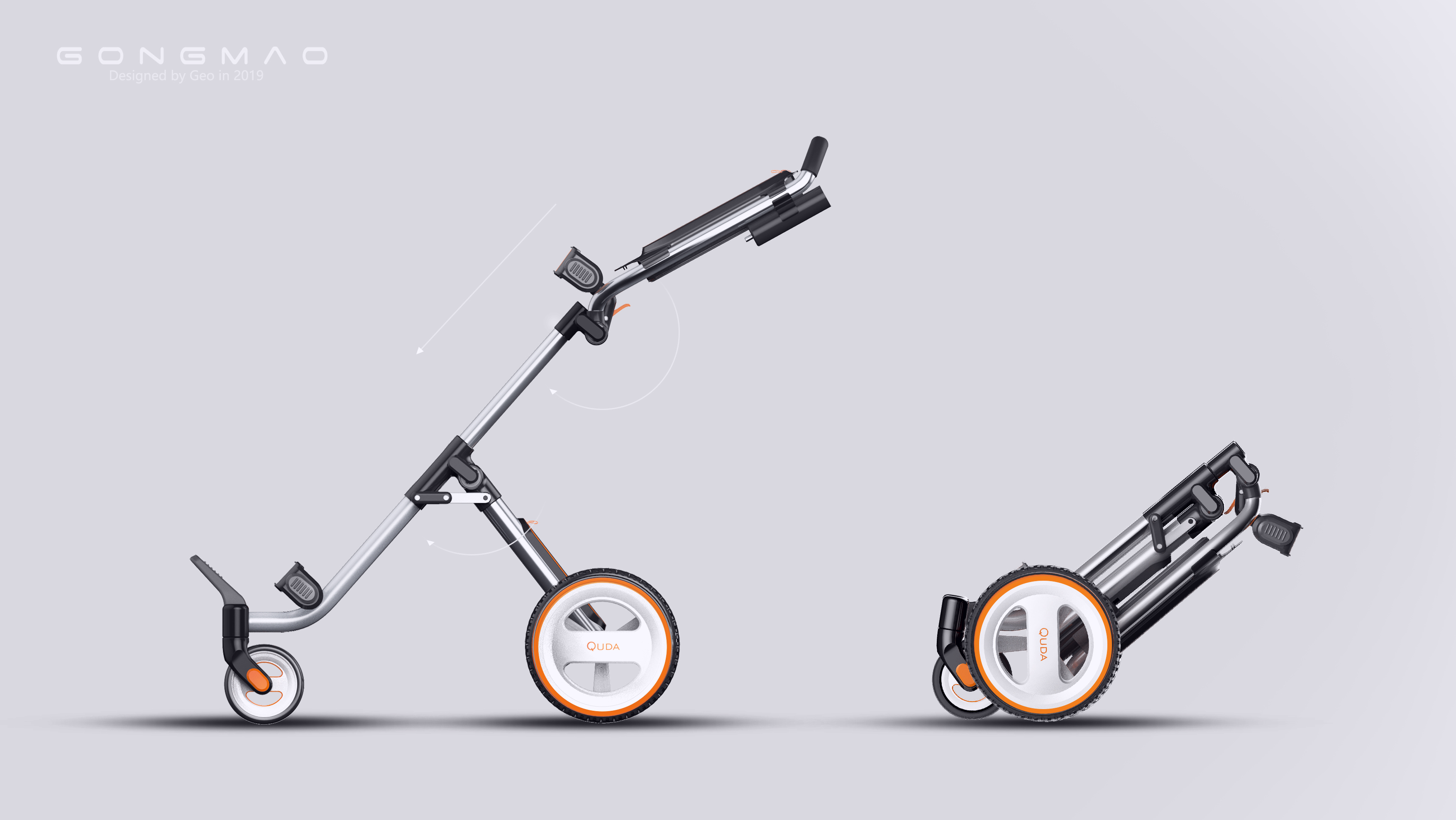 structural feasibility，human-computer interaction optimization，Golf cart，Portable Equipment，Outdoor Equipment Design，folding structure design，Portable electric equipment，Sports equipment design，